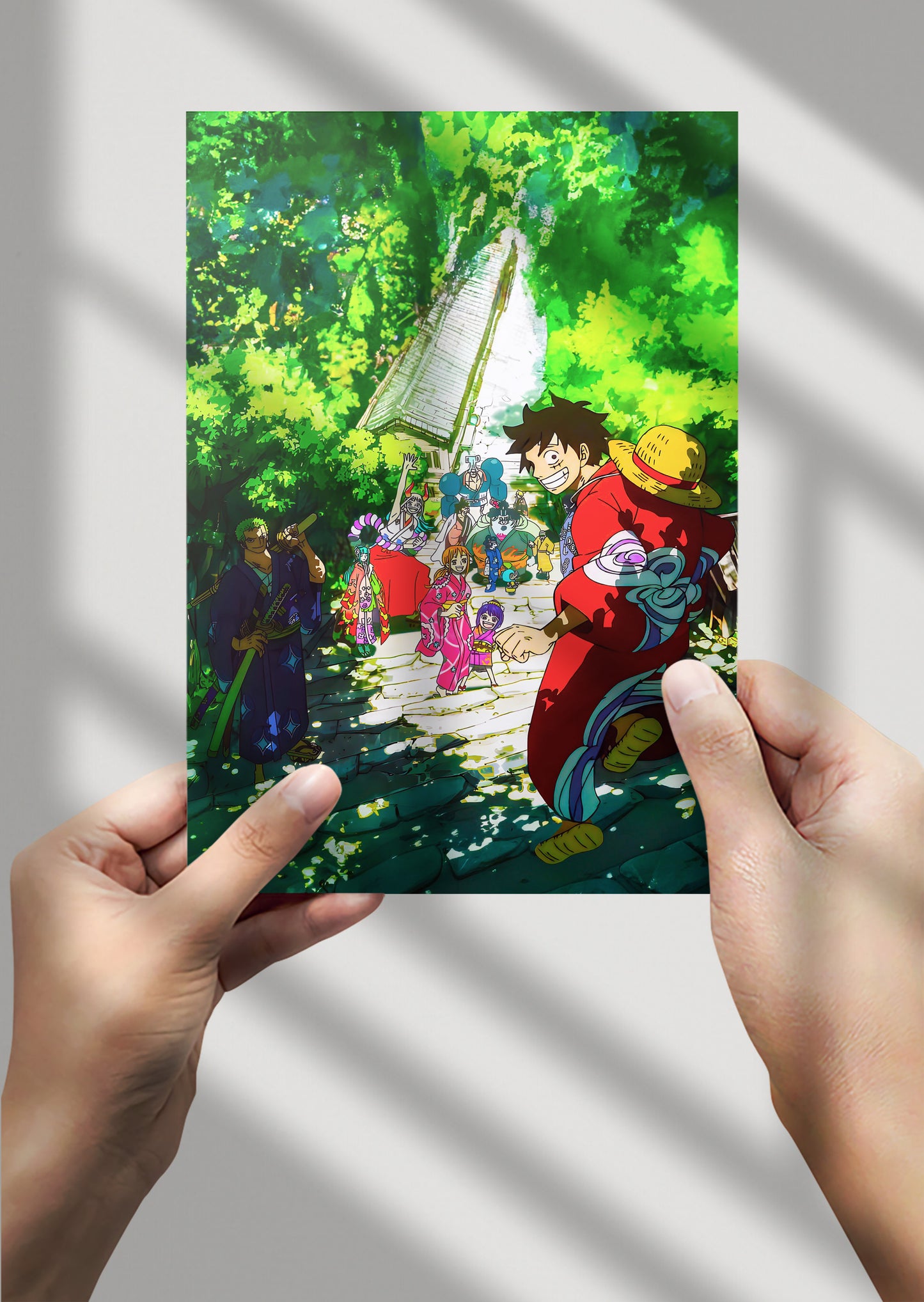 One Piece Wano Arc Straw Hat Pirates Anime Metal Poster