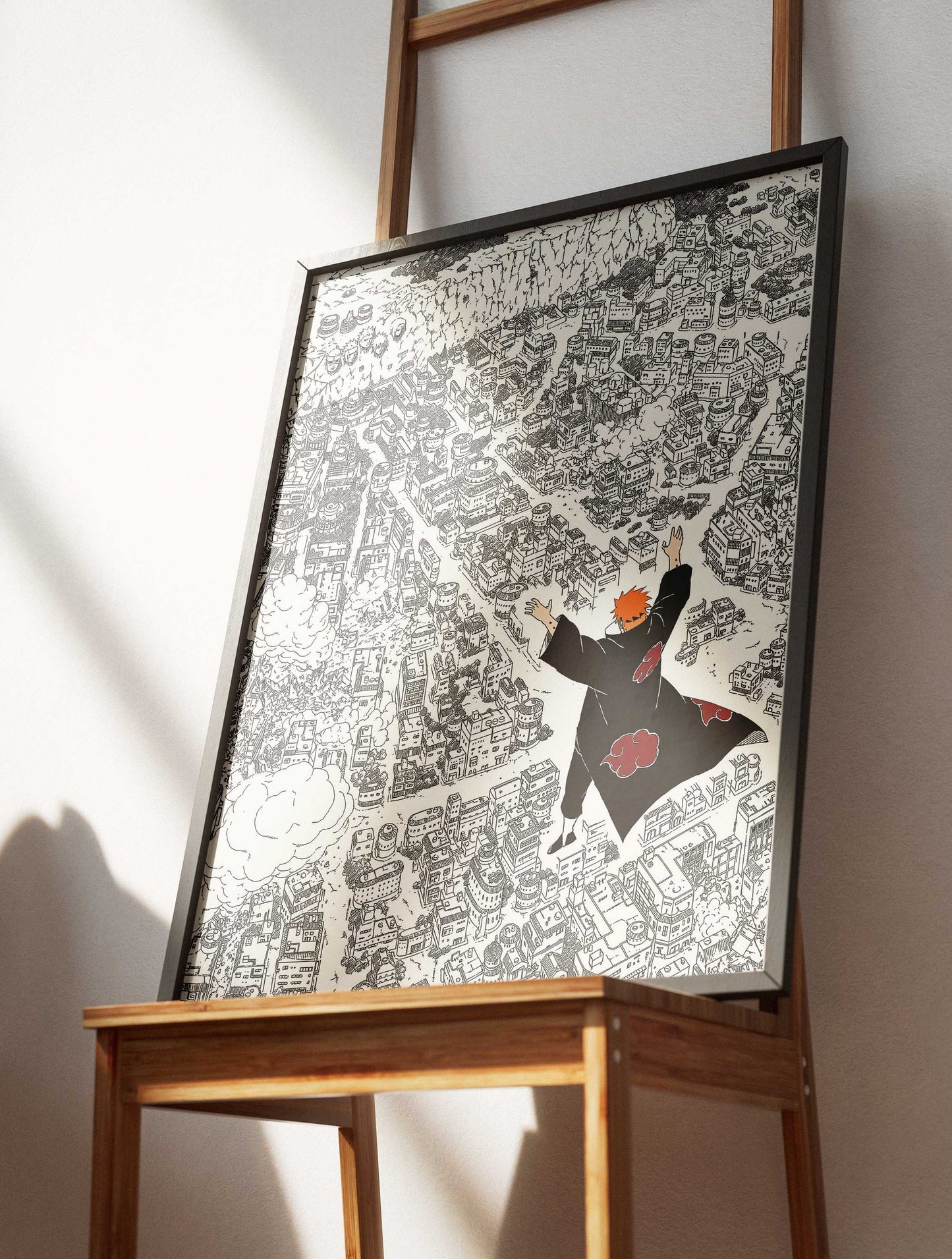 Akatsuki Pain attacks Leaf Village - Naruto Shippuden Anime Wall Poster