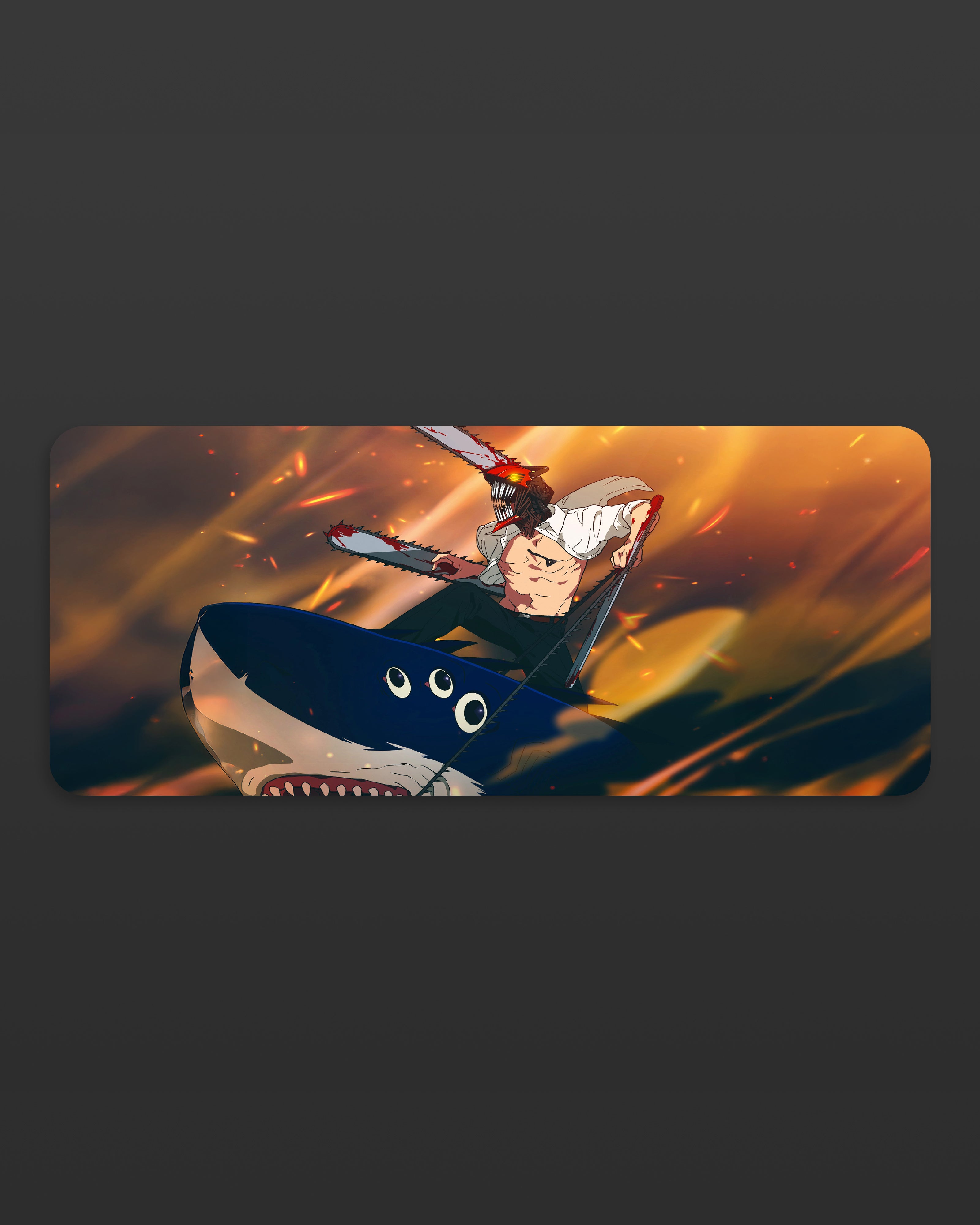 Chainsaw Man Denji Desk Mat – High Energy Gamer Pad  58 × 28 cm Smooth Mat