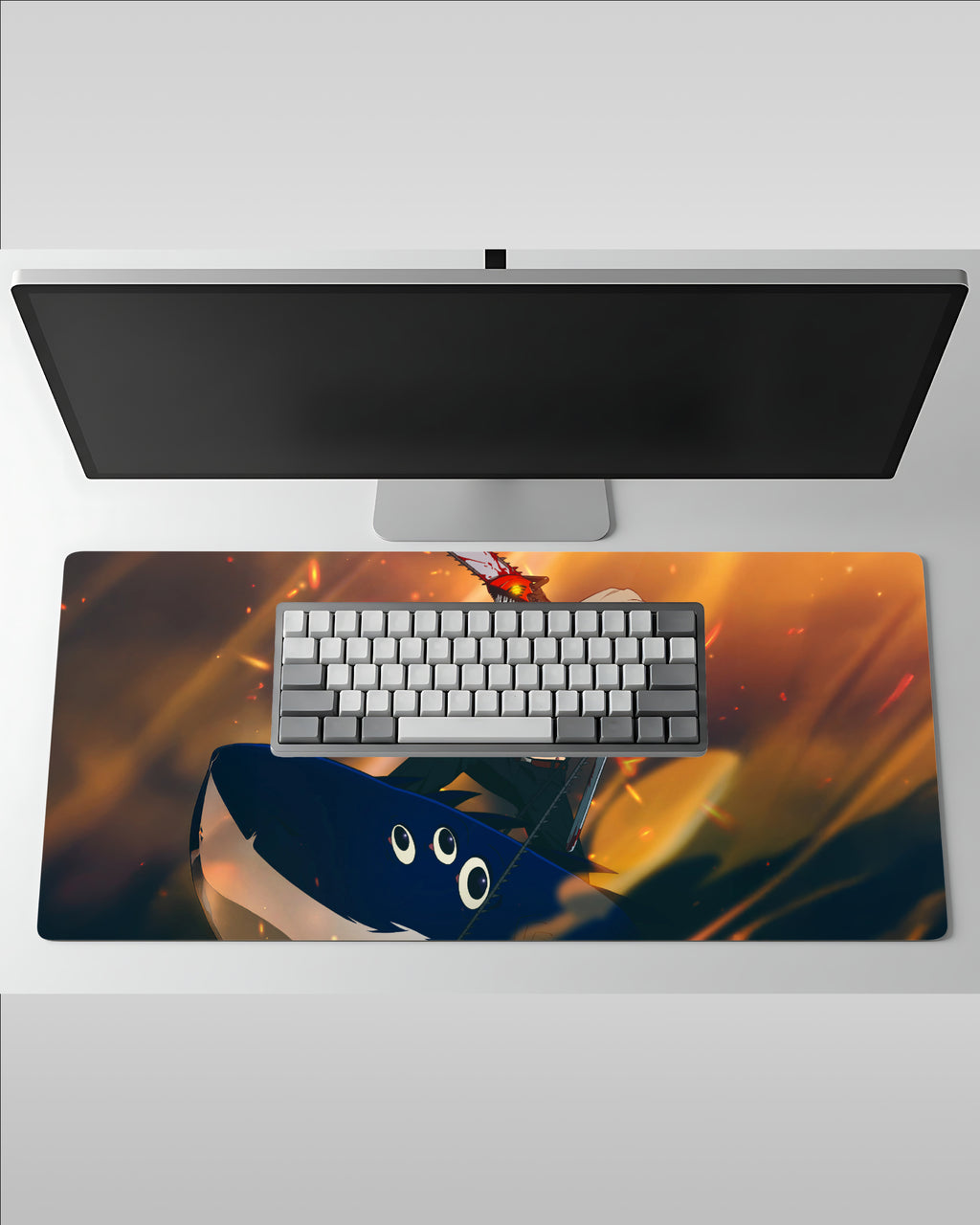 Chainsaw Man Denji Desk Mat – High Energy Gamer Pad  58 × 28 cm Smooth Mat
