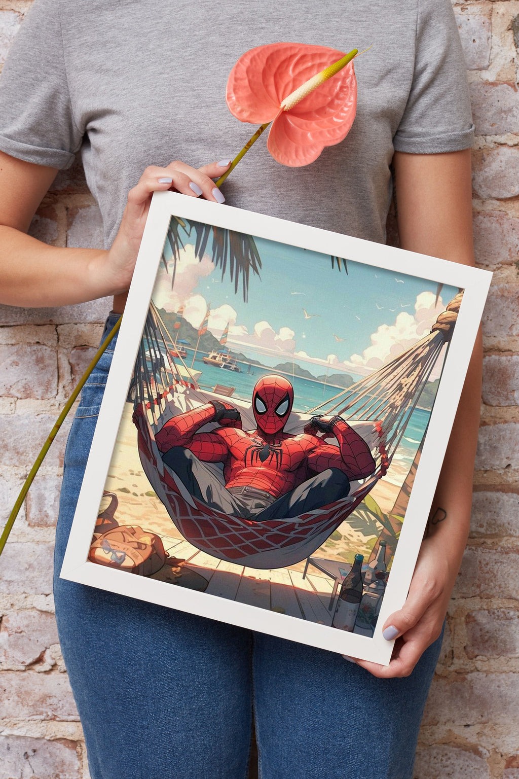 Spider-Man On Vacation Wall Poster