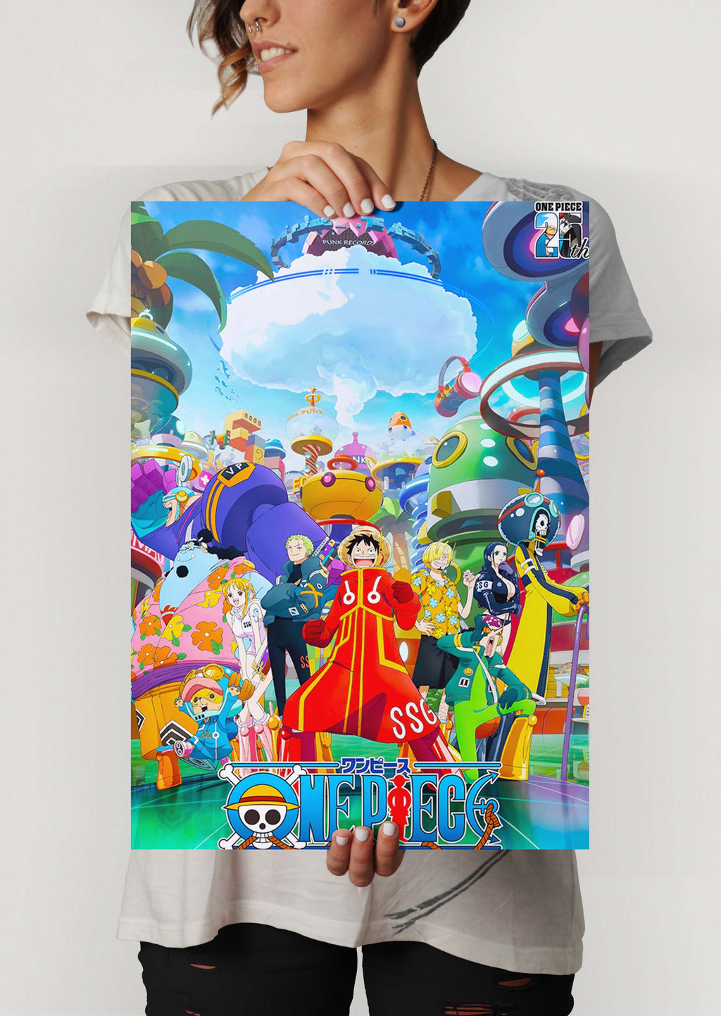 One Piece Egghead Arc Anime Metal Poster