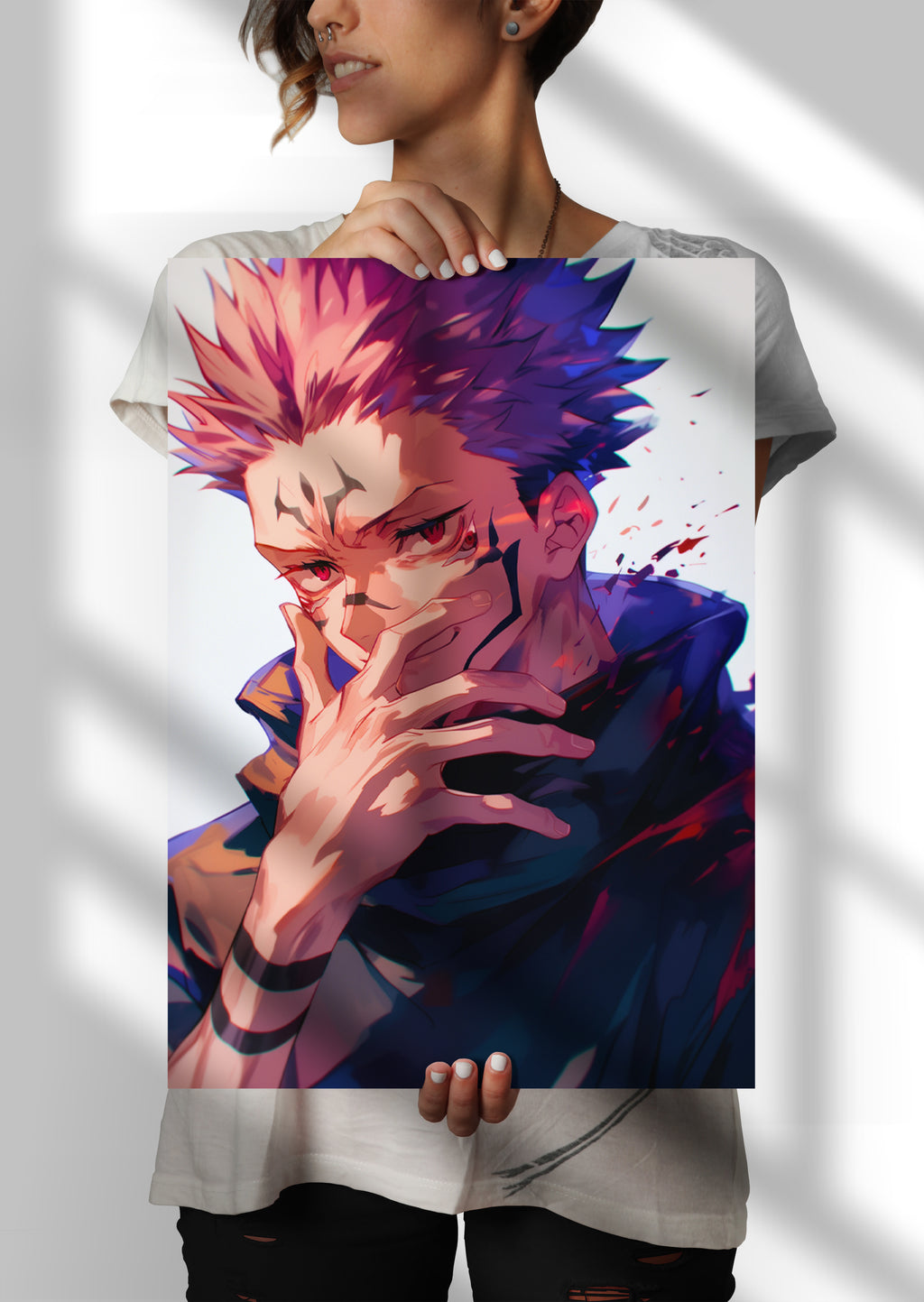 Sukuna Ryomen Jujutsu Kaisen Anime Metal Poster