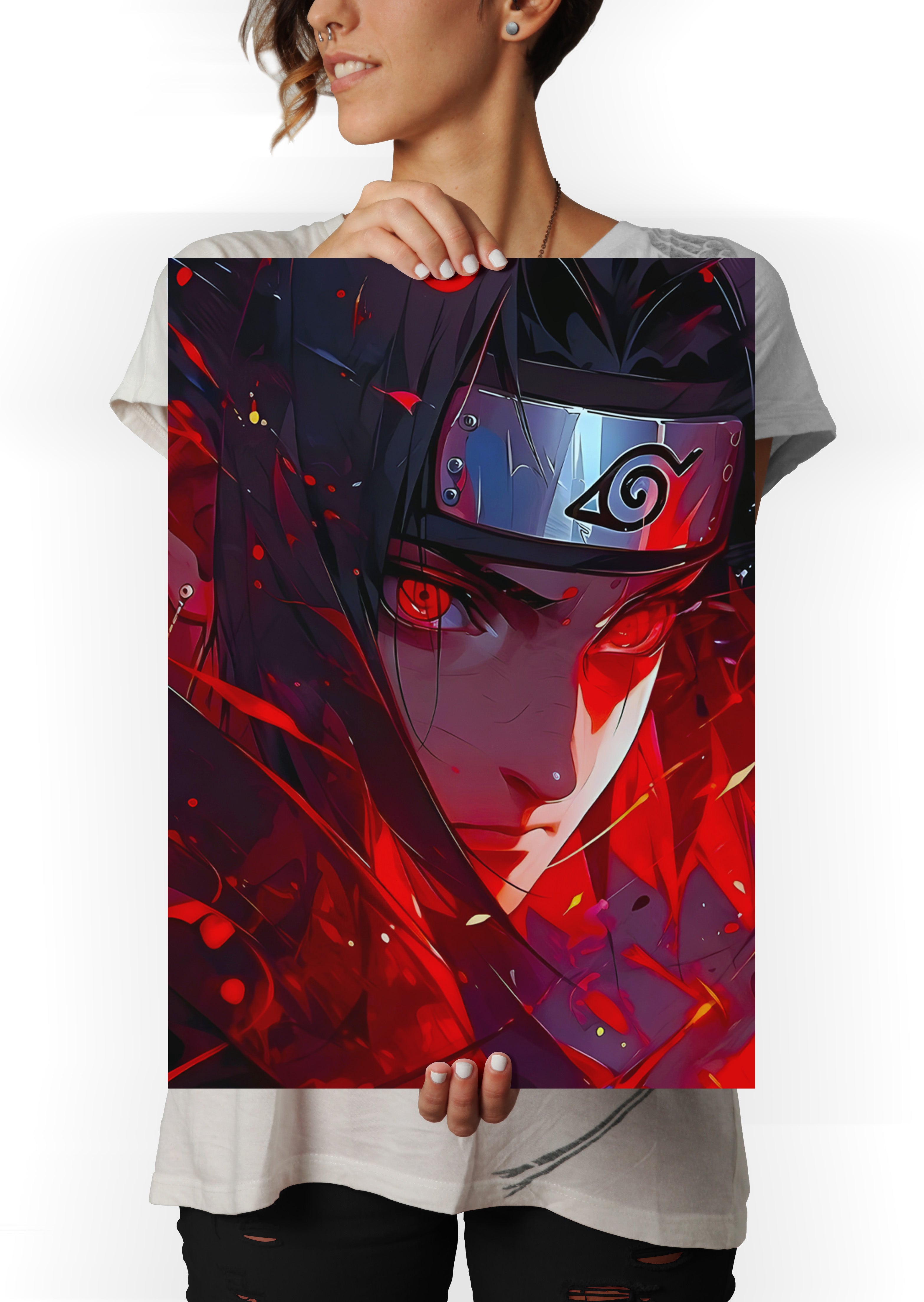 Itachi Uchiha Sharingan Naruto Shippuden Anime Wall Poster