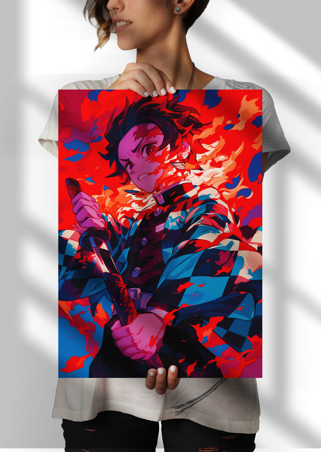 Tanjiro Kamado Demon Slayer Anime Metal Poster