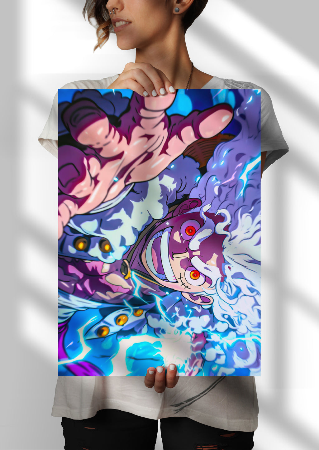 Luffy Gear 5 Anime Metal Poster