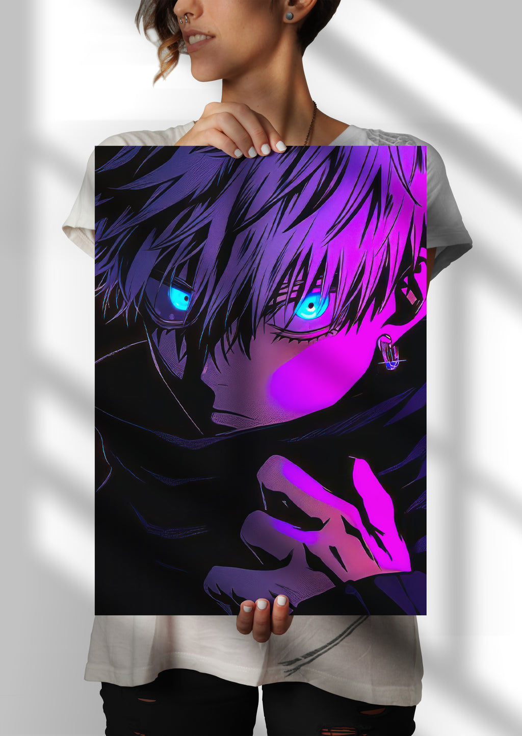 Jujutsu Kaisen Gojo Anime Metal Poster