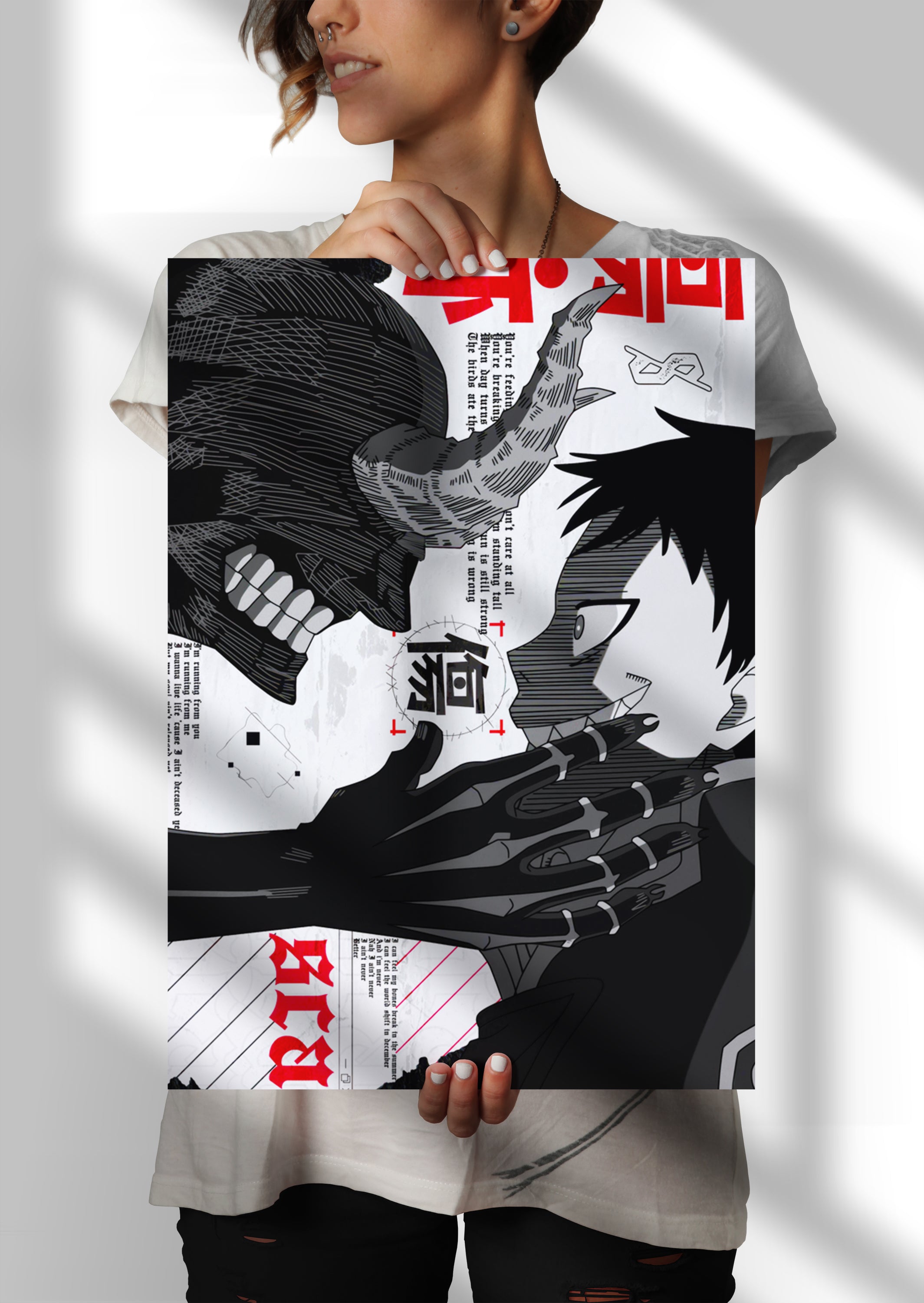 Shinra Kusakabe Fire Force Anime Metal Poster