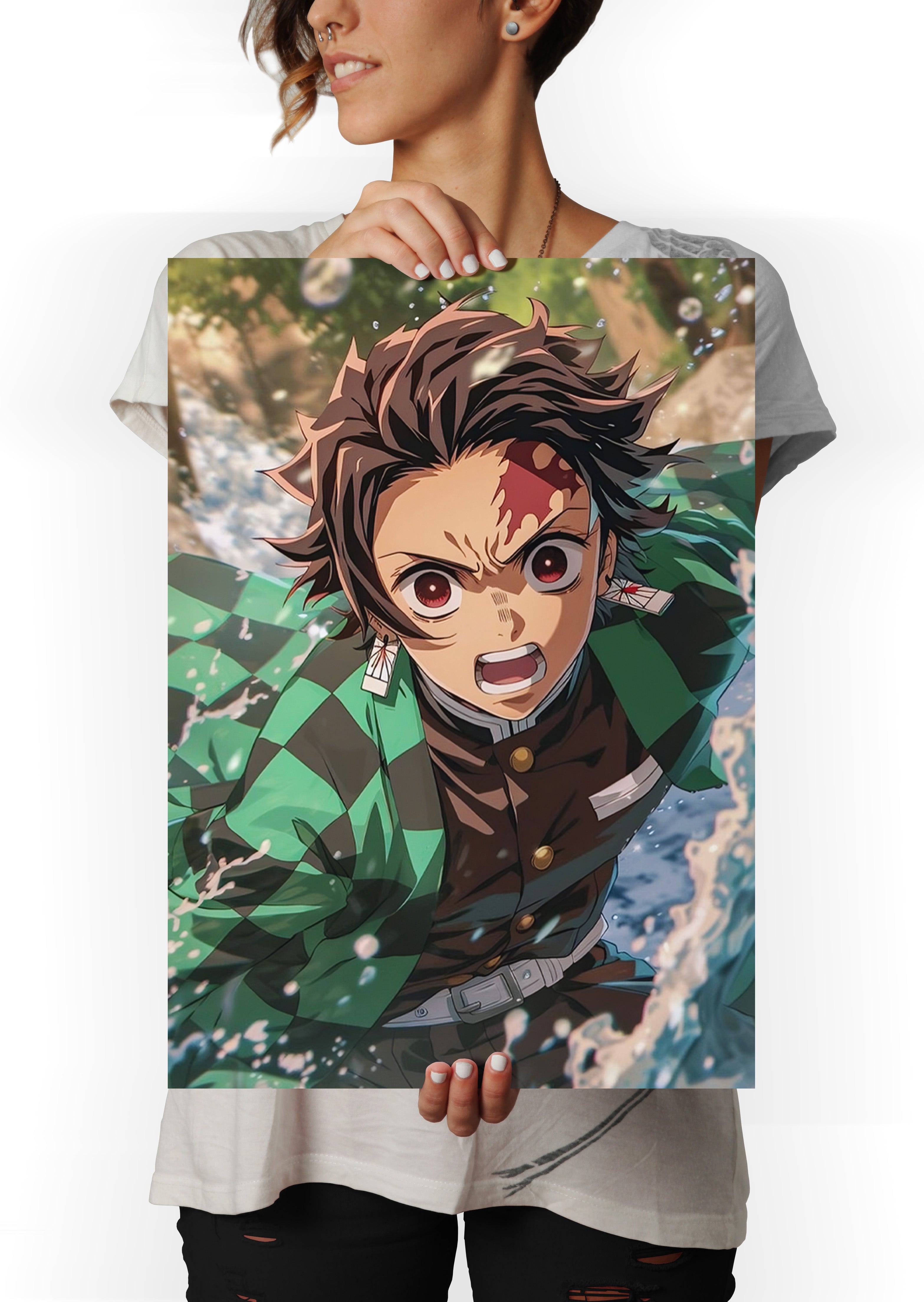 Tanjiro Kamado Kimetsu No Yaiba Anime Metal Poster
