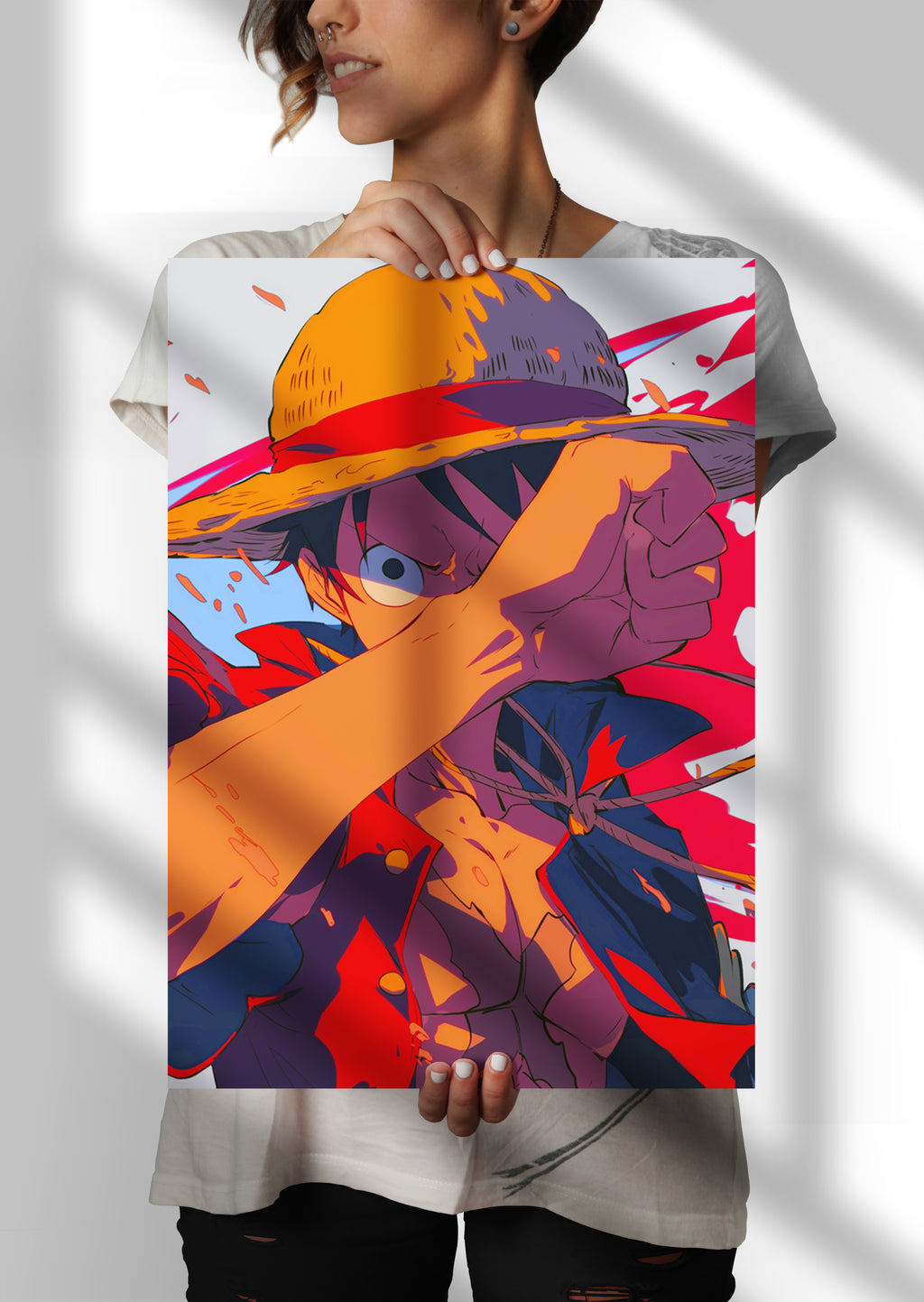 Monkey D Luffy One Piece Anime Metal Poster