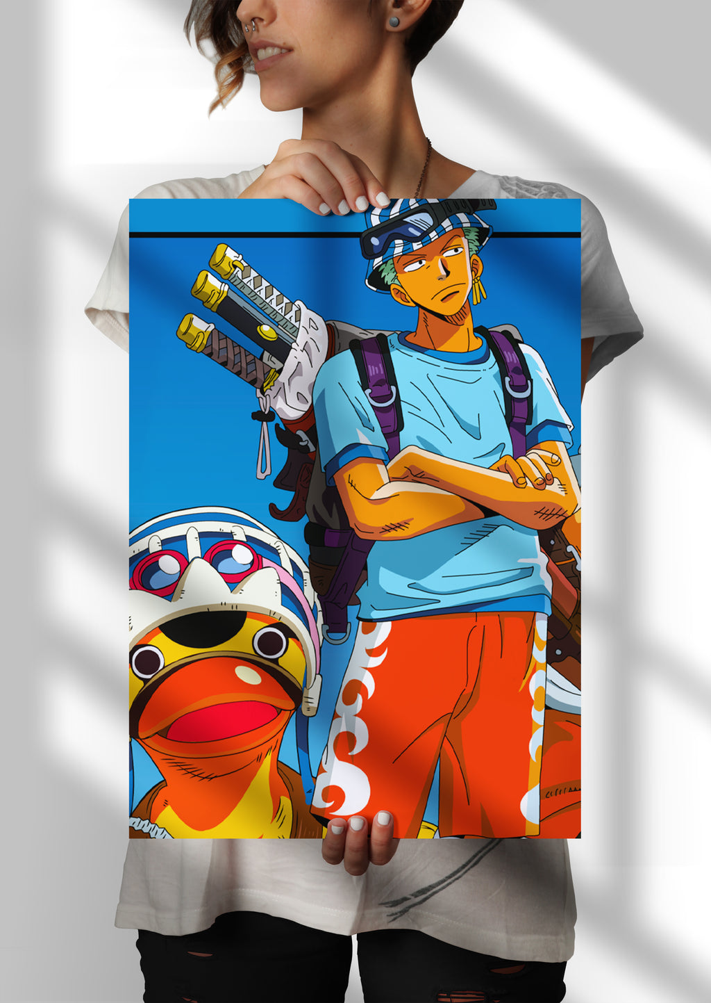 Roronoa Zoro One Piece Albasta Arc Anime Metal Poster