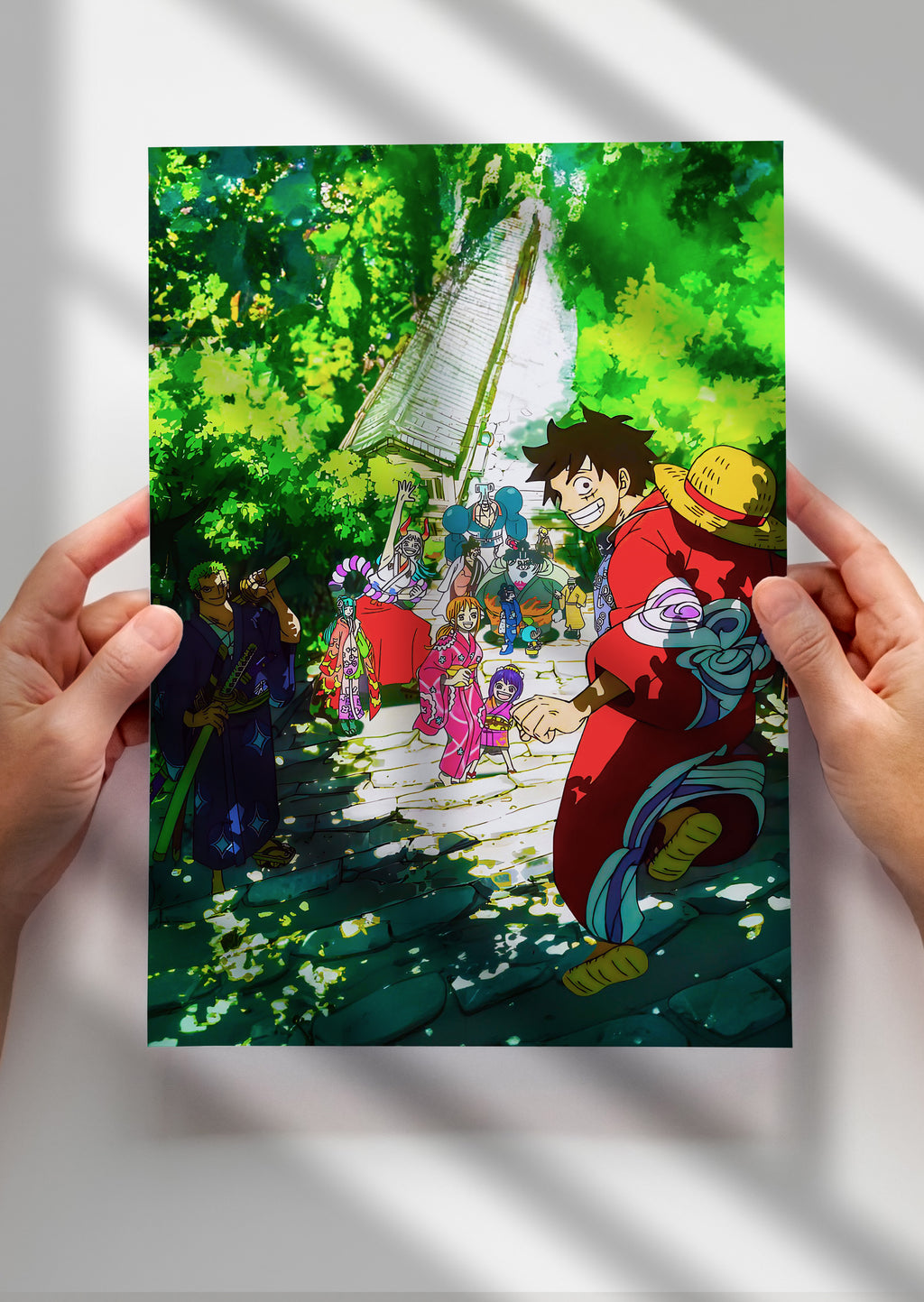 One Piece Wano Arc Straw Hat Pirates Anime Metal Poster