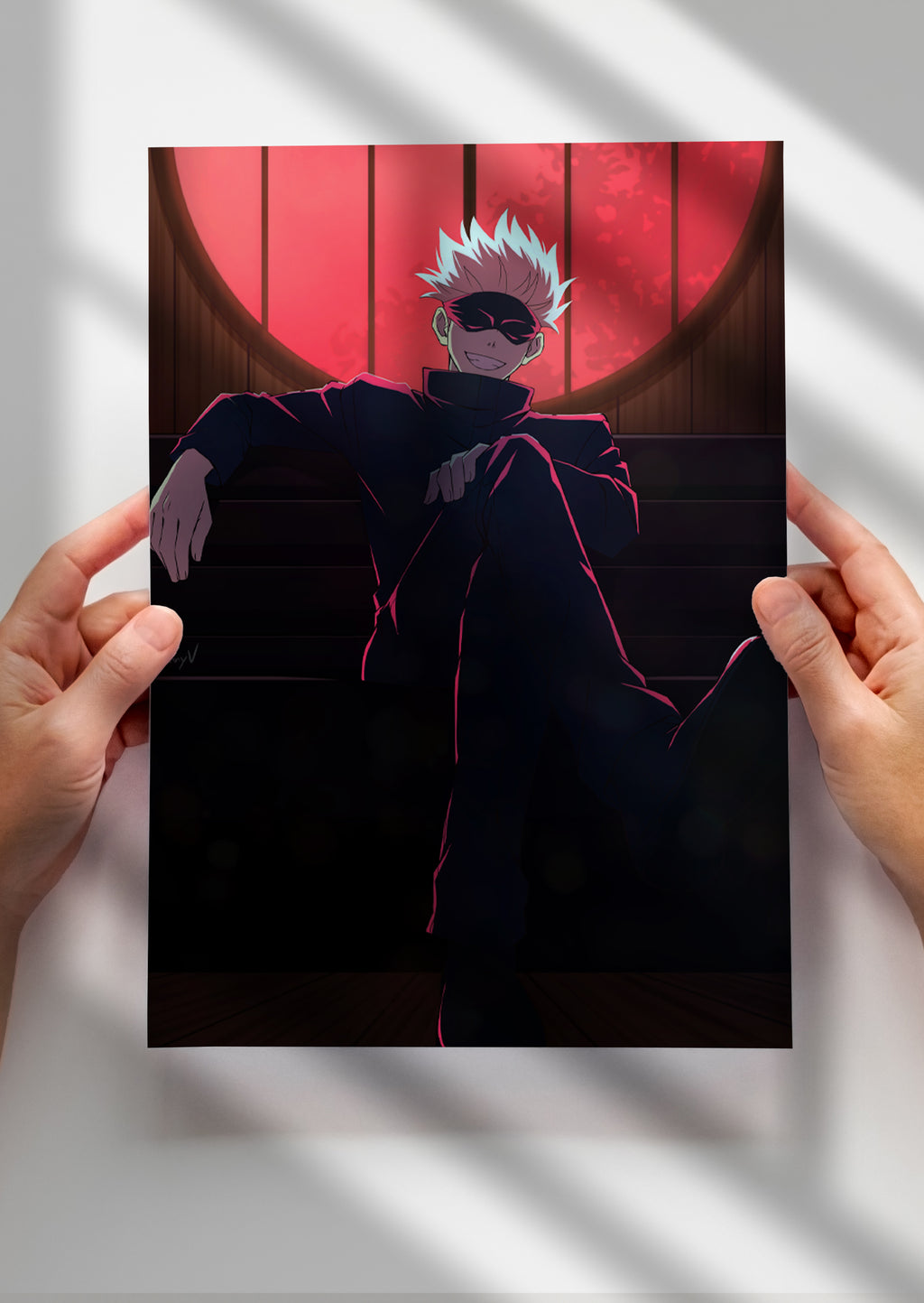 Gojo Satoru Jujutsu Kaisen Anime Metal Poster