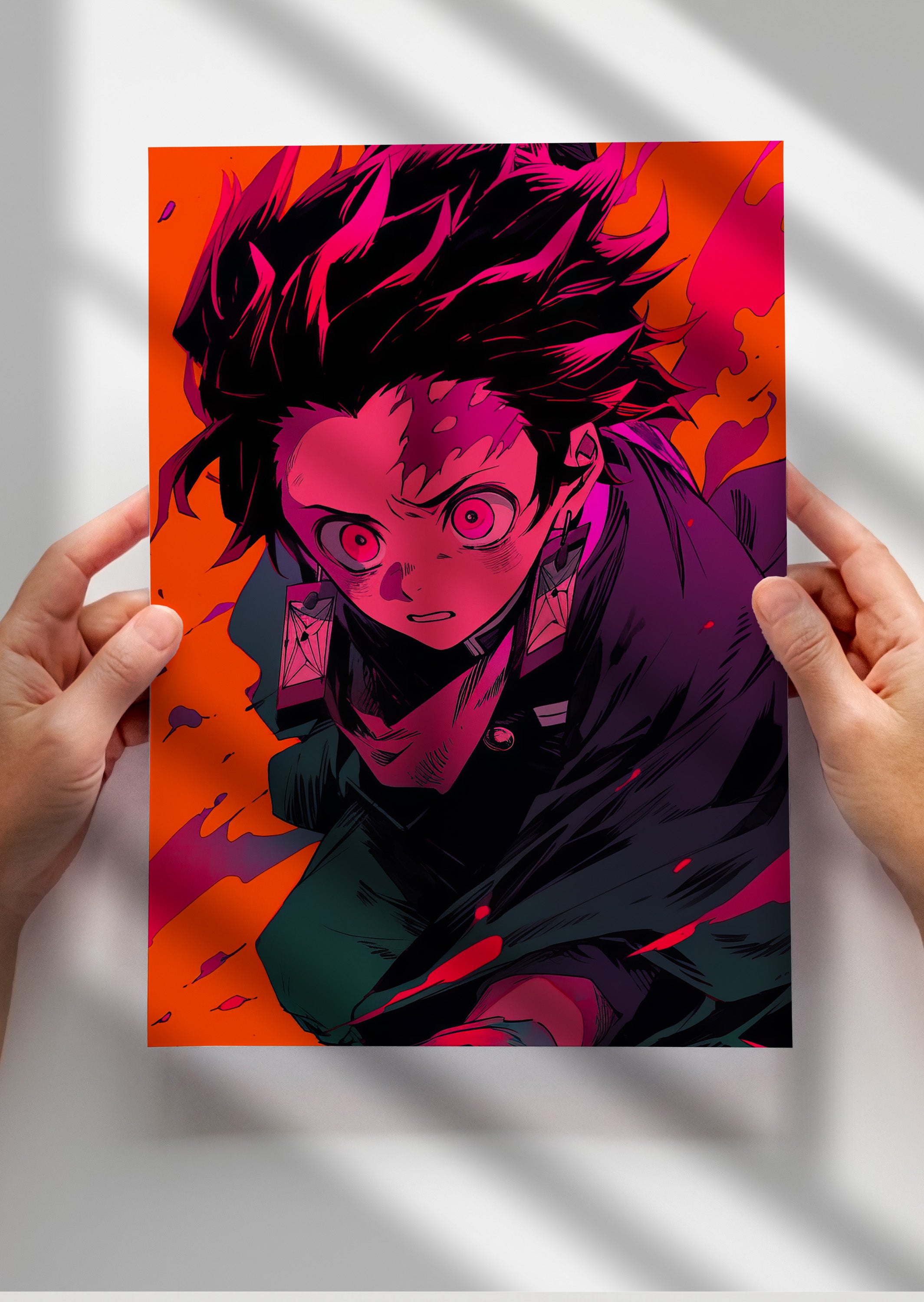 Demon Slayer Tanjiro Anime Metal Poster