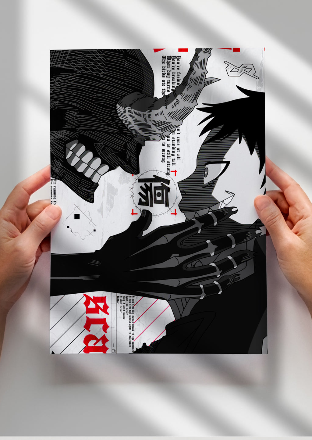 Shinra Kusakabe Fire Force Anime Metal Poster