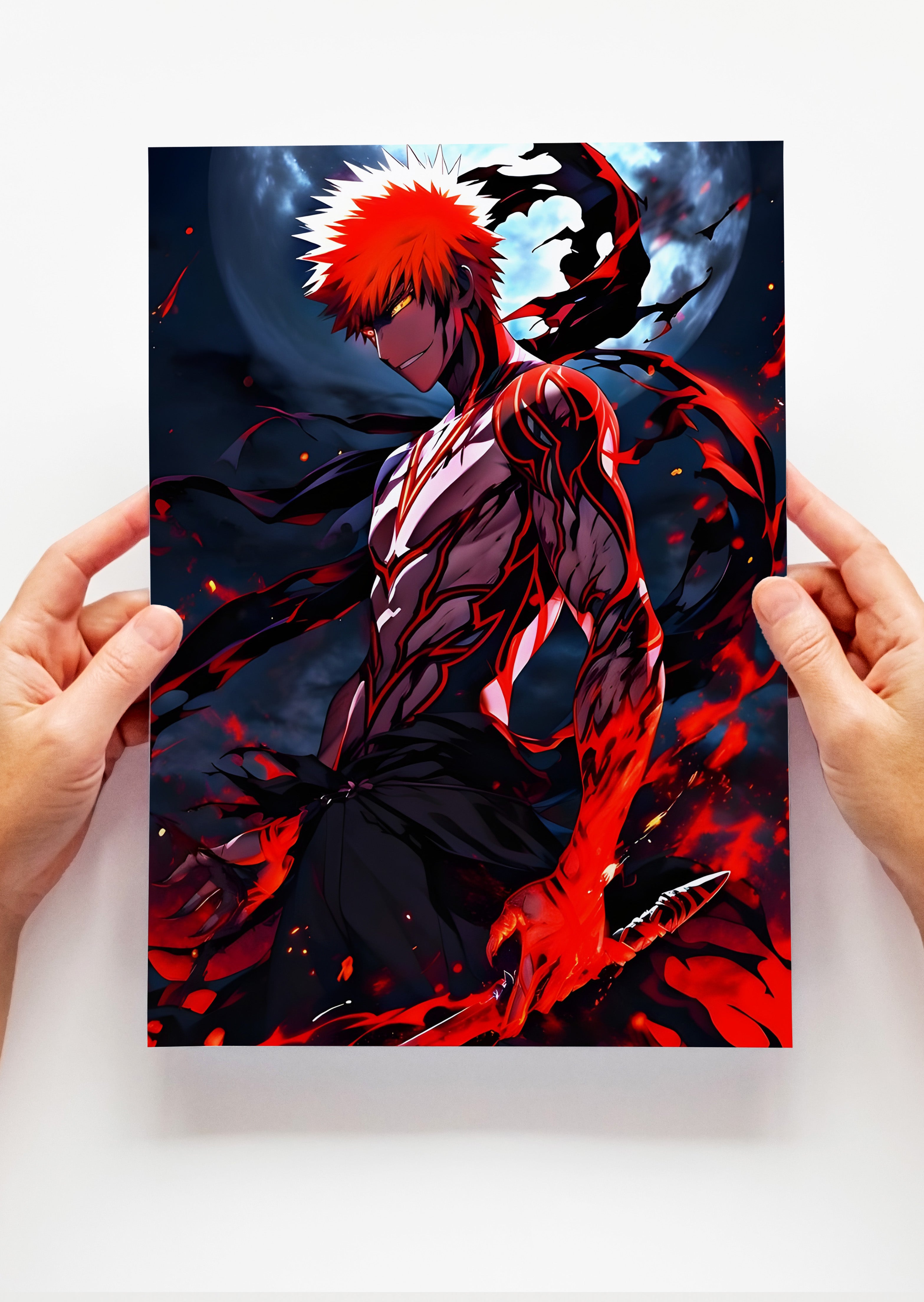 Ichigo Kurosaki Bleach Anime Metal Poster