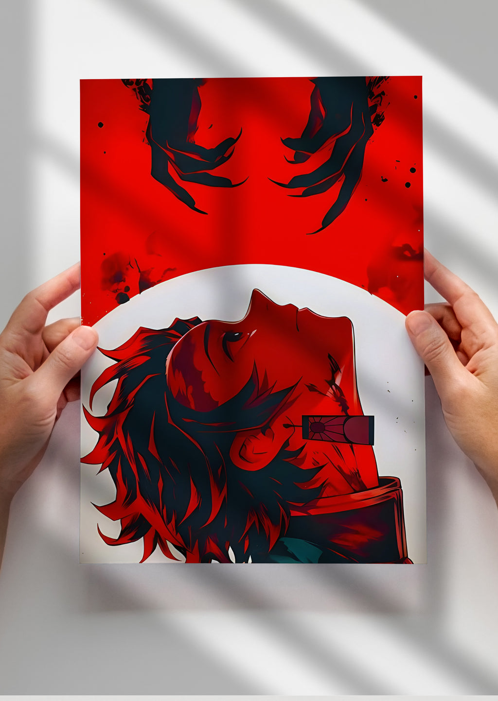Tanjiro Kamado Metal Poster Demon Slayer Anime