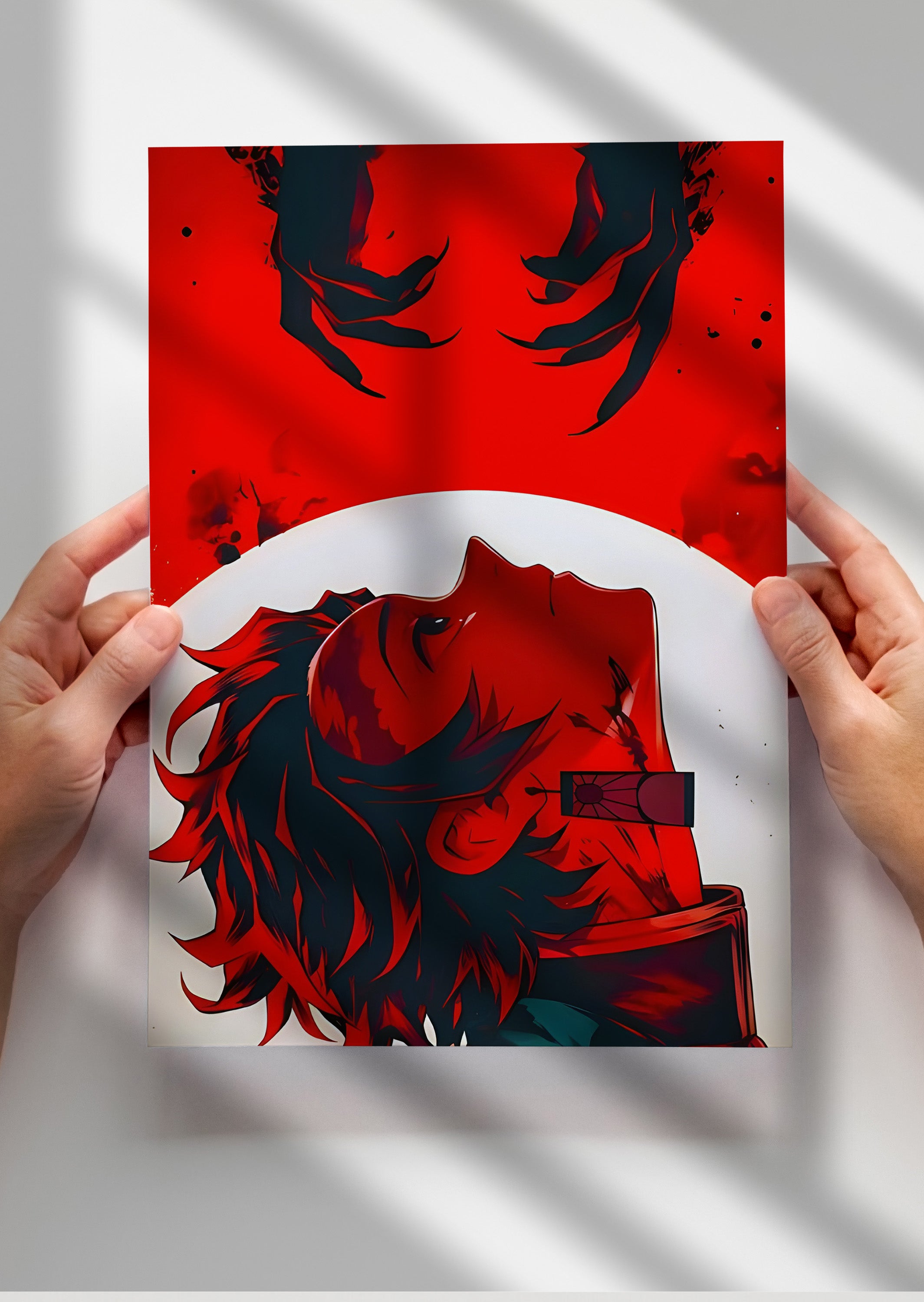 Tanjiro Kamado Metal Poster Demon Slayer Anime