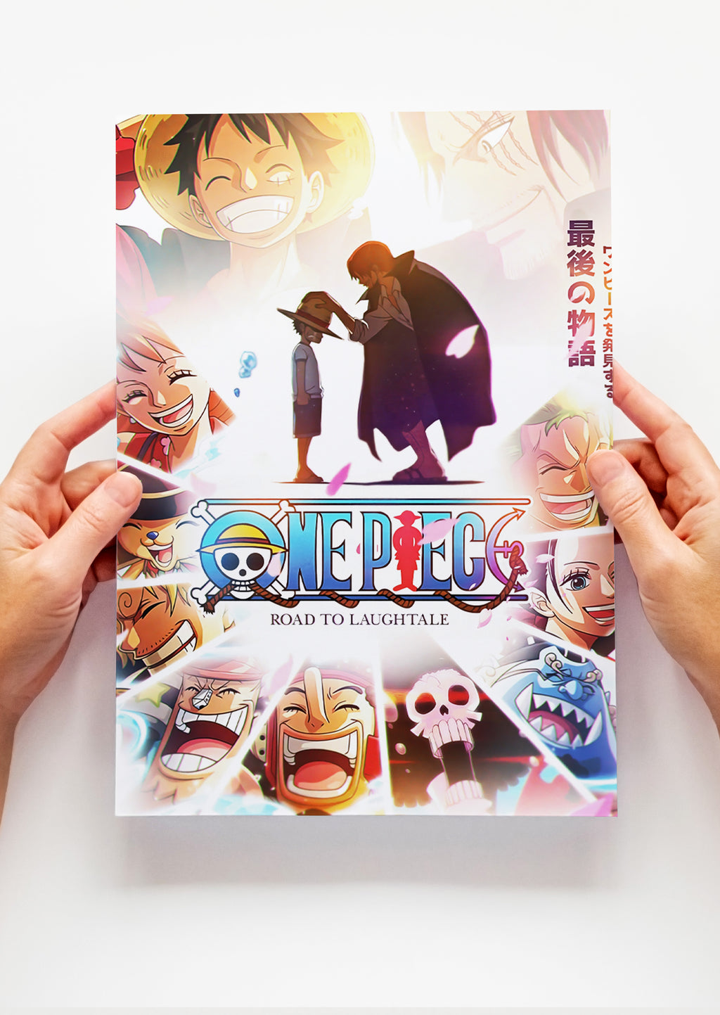 One Piece Luffy Shanks Zoro Sanji Nami Robin Chopper Brook Franky and Jimbei Anime Metal Poster