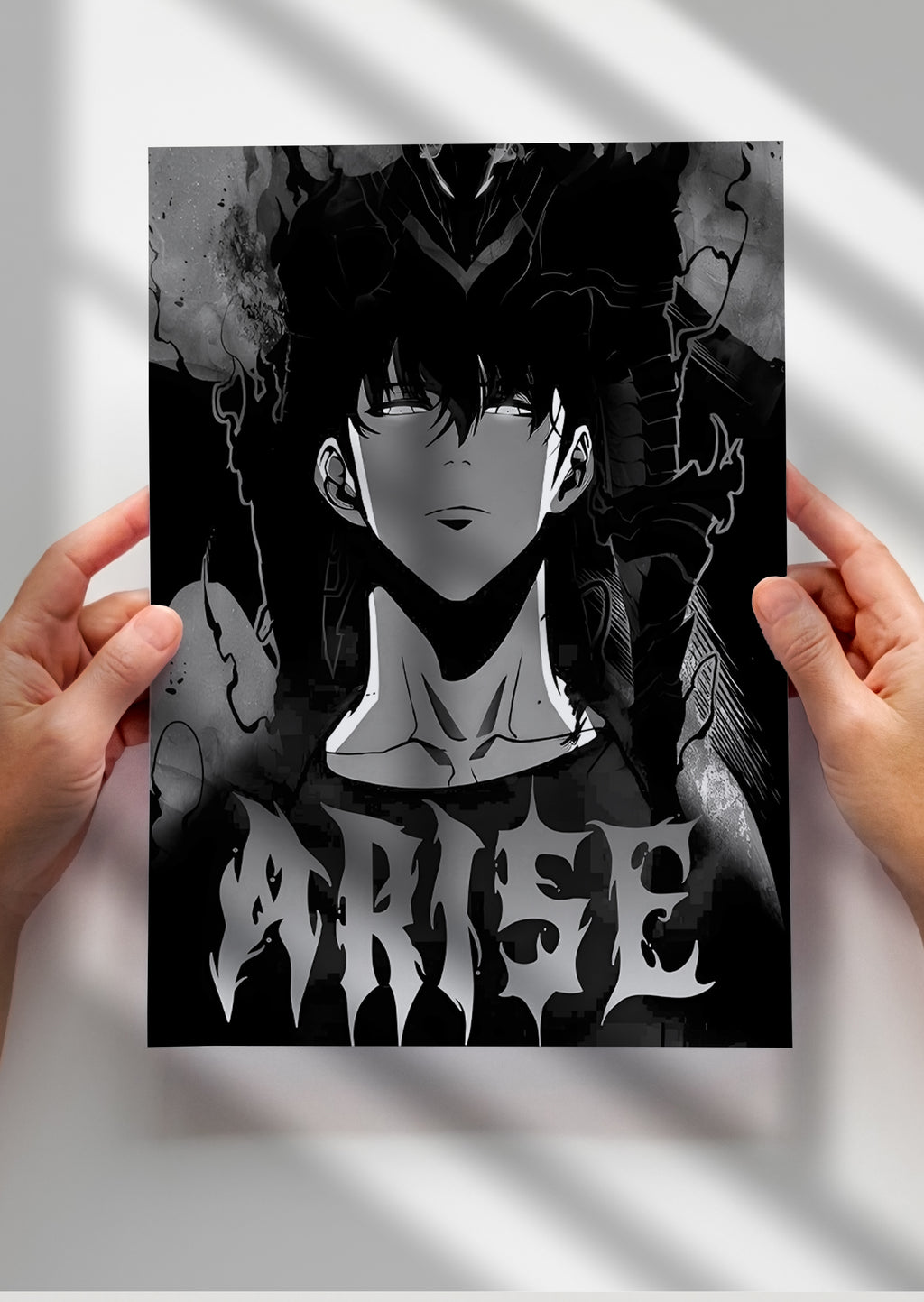 Solo Leveling Arise Sung Jin Woo Anime Metal Poster