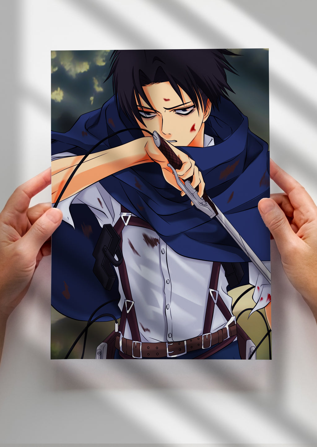 Levi Ackerman Attack on Titan Anime Metal Poster
