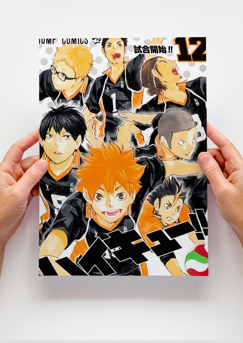 Haikyu!! Karasuno Hinata, Kageyama, Nishinoya, Azumane, Daichi, Tsukishima, Anime Metal Poster