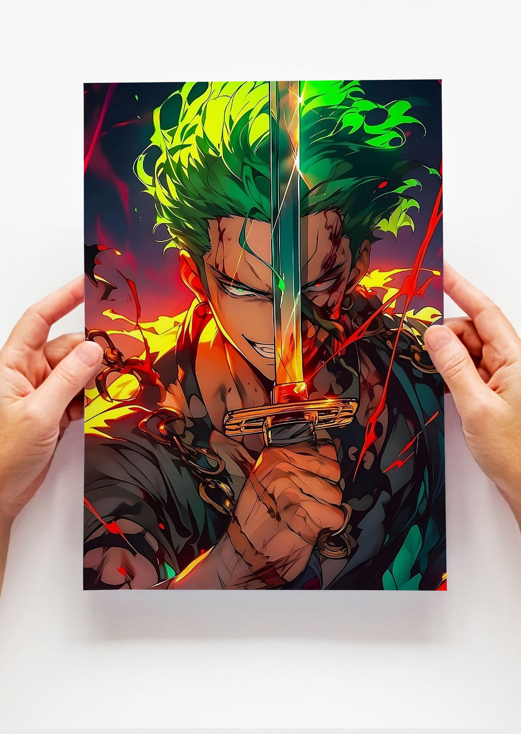 Roronoa Zoro One Piece Anime Metal Poster