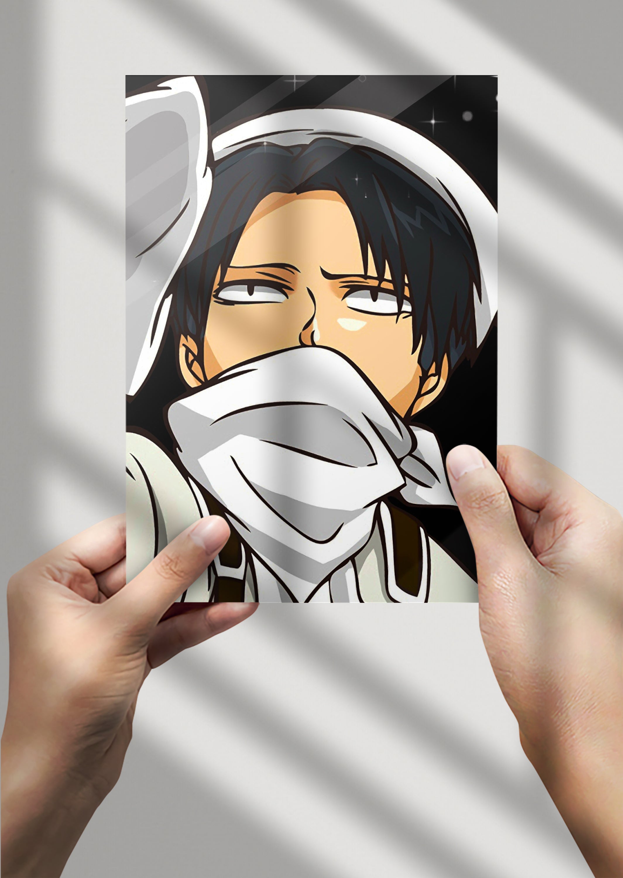 Attack on Titan Levi Ackerman Anime Metal Poster