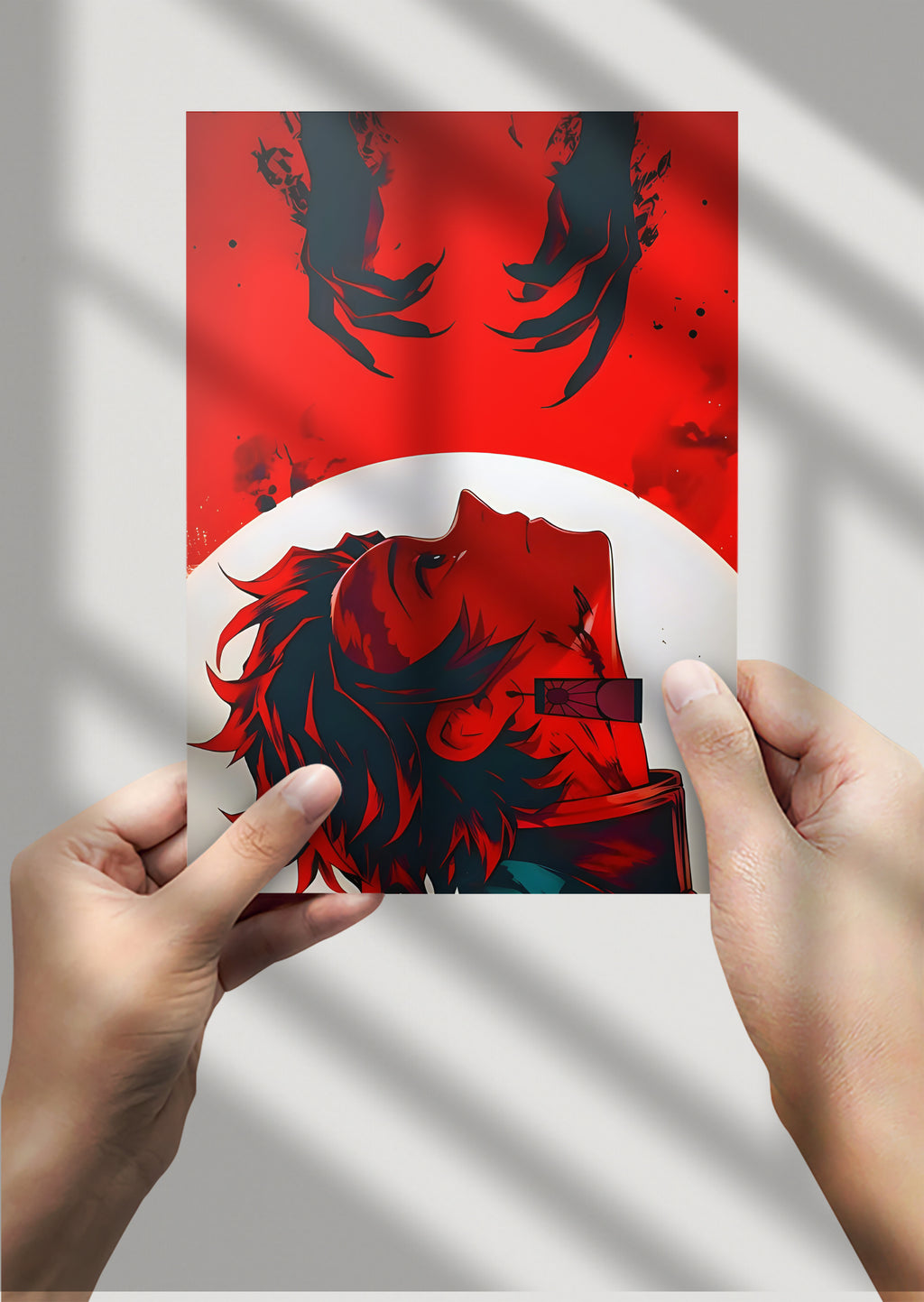 Tanjiro Kamado Metal Poster Demon Slayer Anime