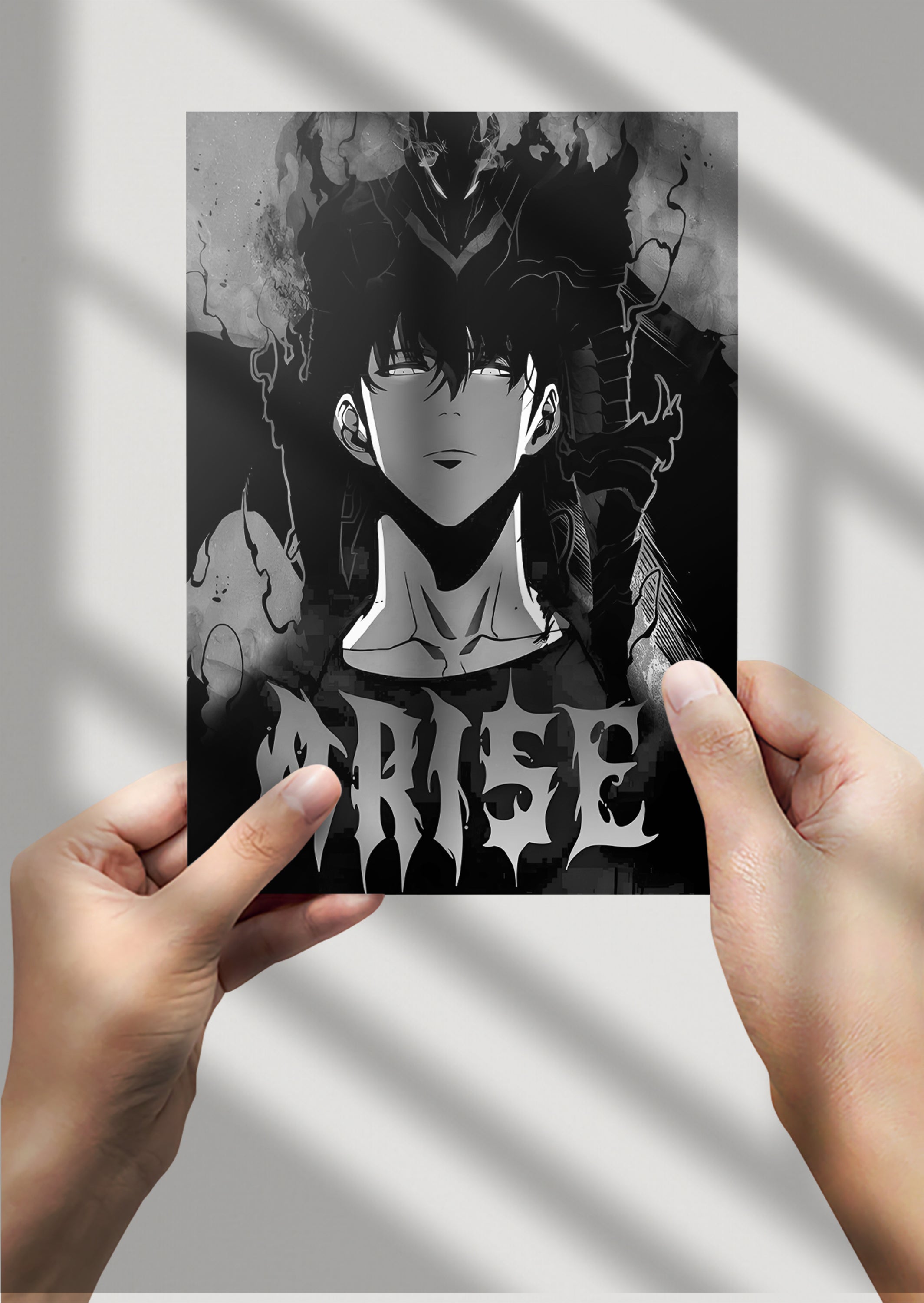 Solo Leveling Arise Sung Jin Woo Anime Metal Poster