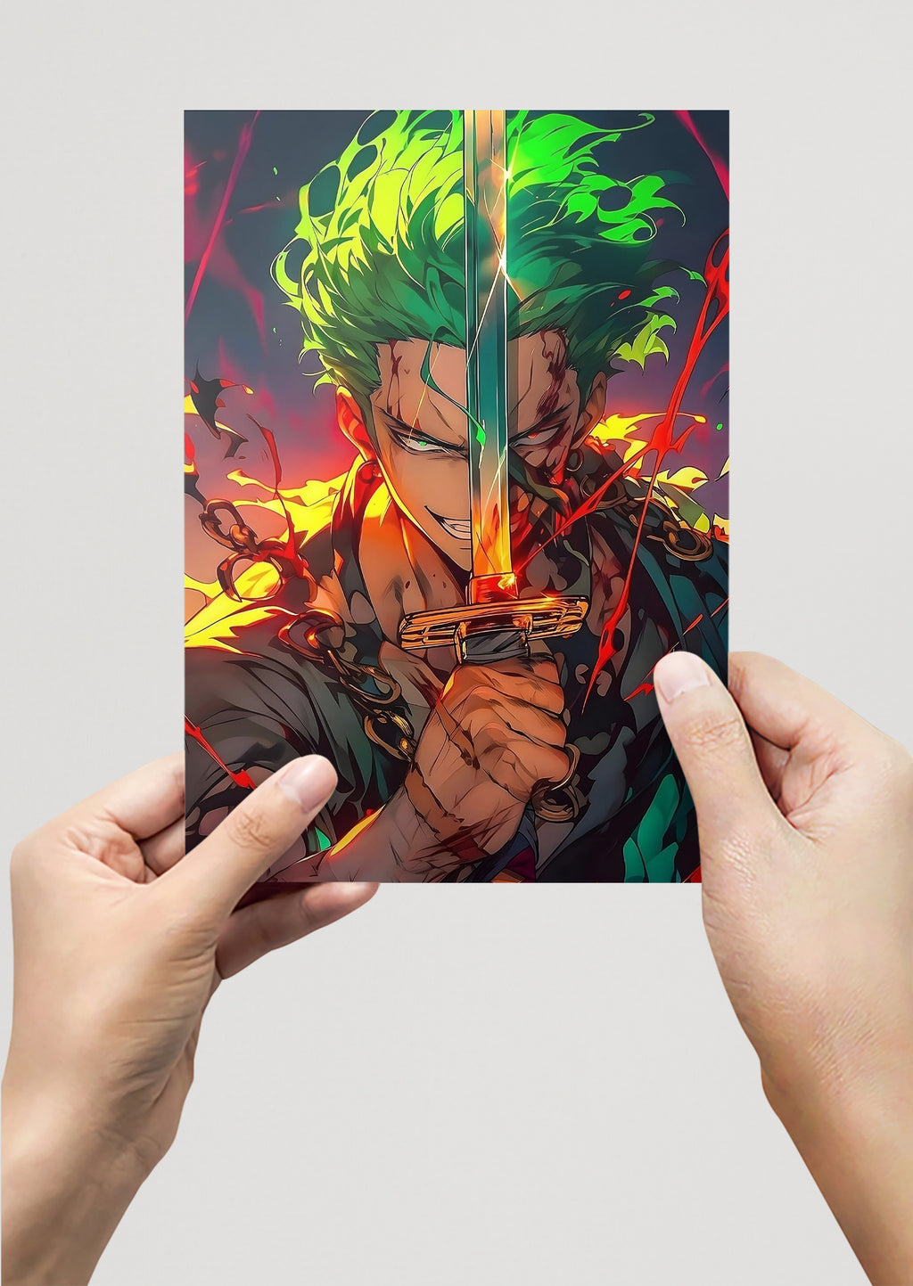 Roronoa Zoro One Piece Anime Metal Poster