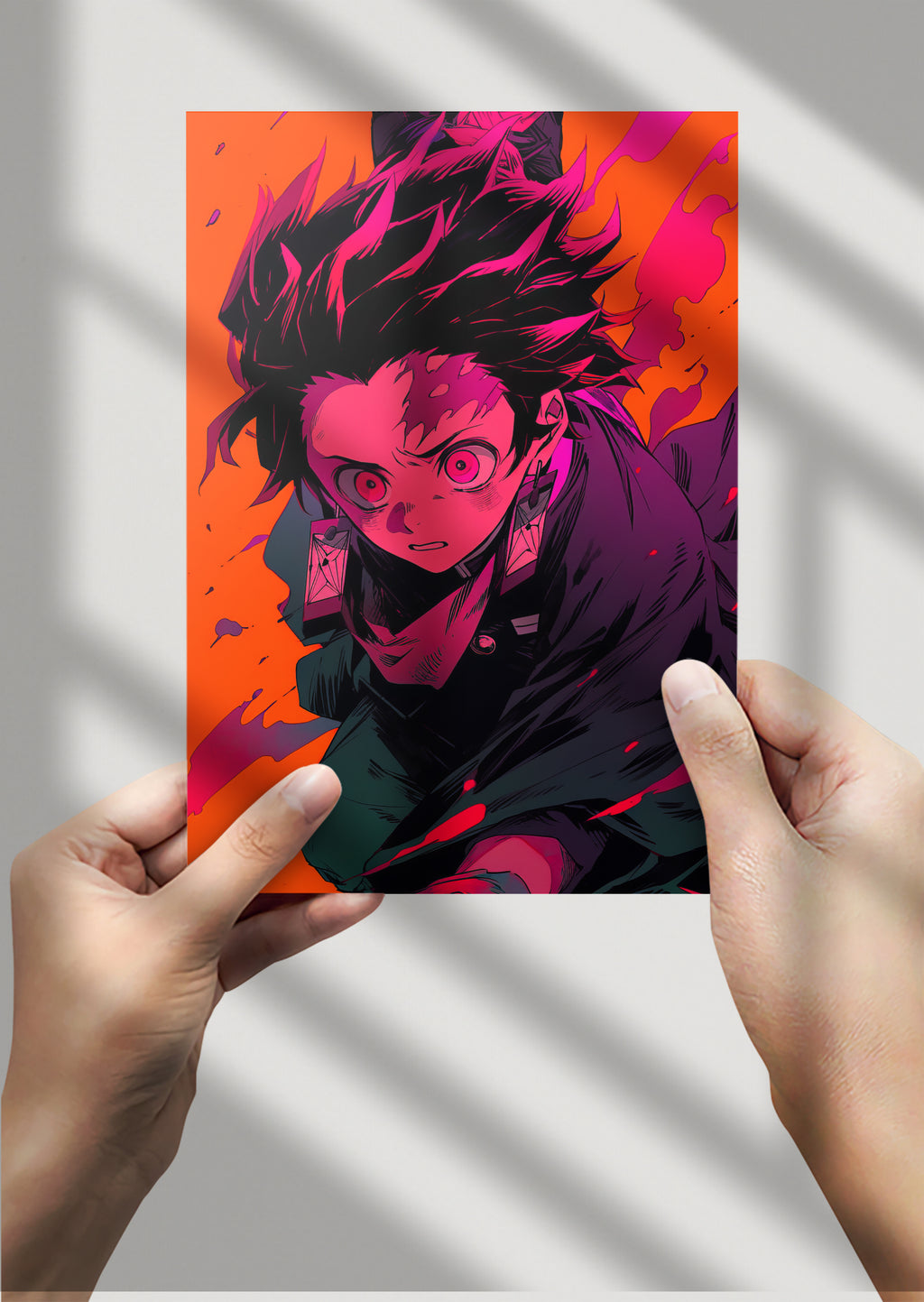 Demon Slayer Tanjiro Anime Metal Poster