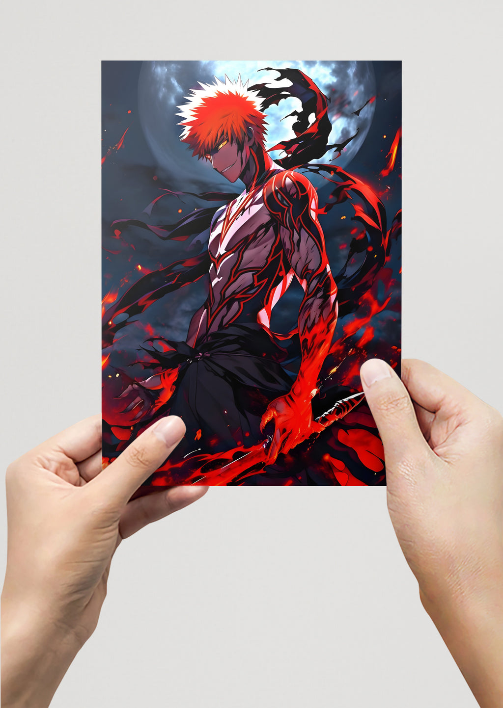 Ichigo Kurosaki Bleach Anime Metal Poster
