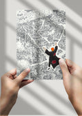 Akatsuki Pain attacks Leaf Village - Naruto Shippuden Anime Metal Poster