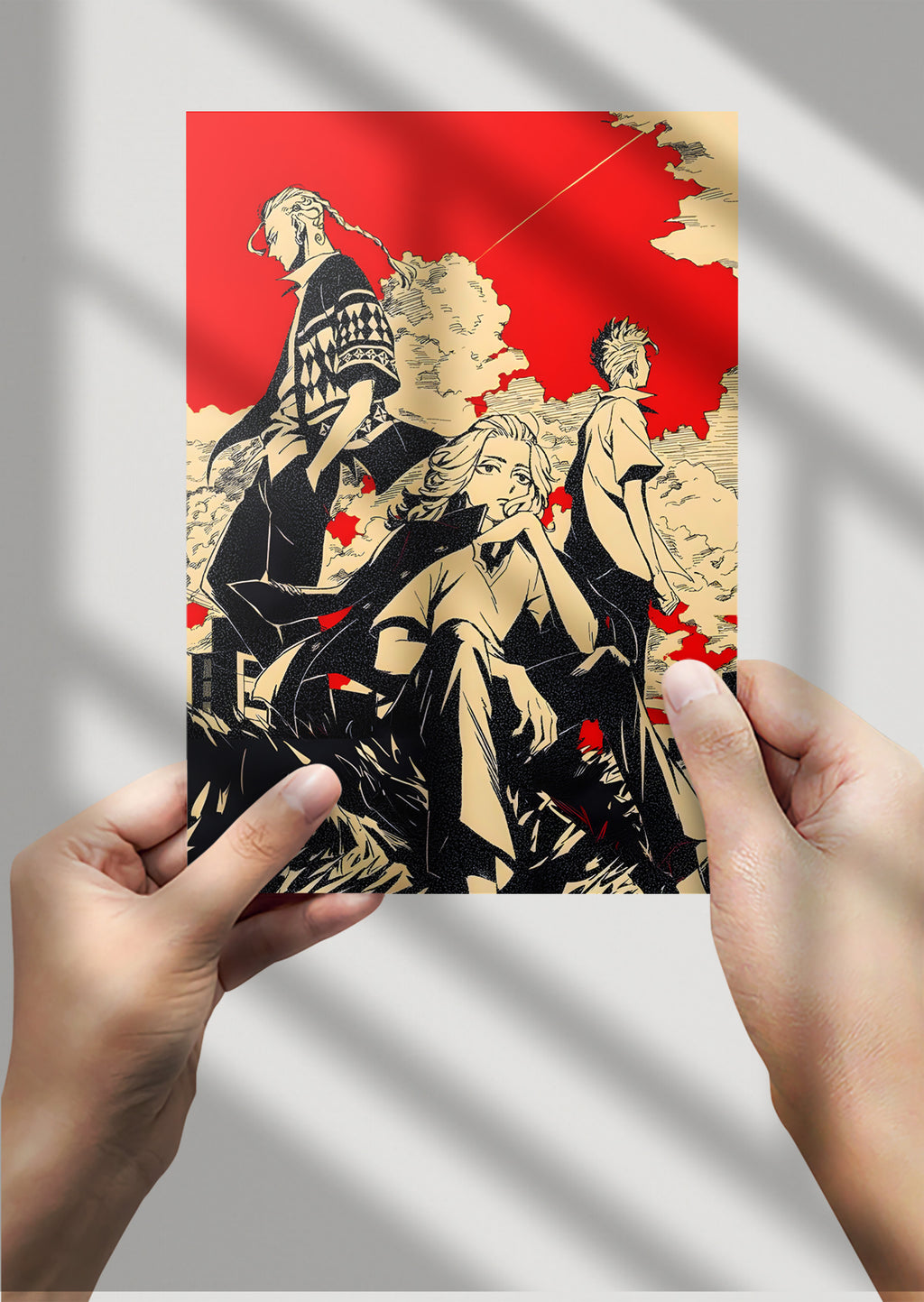 Tokyo Revengers Anime Metal Poster Takemichi, Mikey, Draken