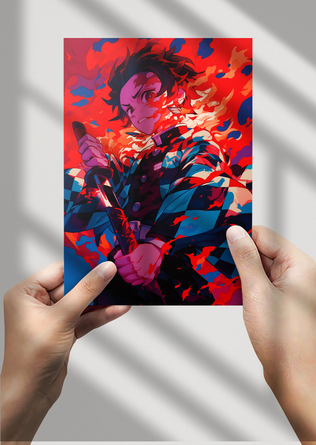 Tanjiro Kamado Demon Slayer Anime Metal Poster
