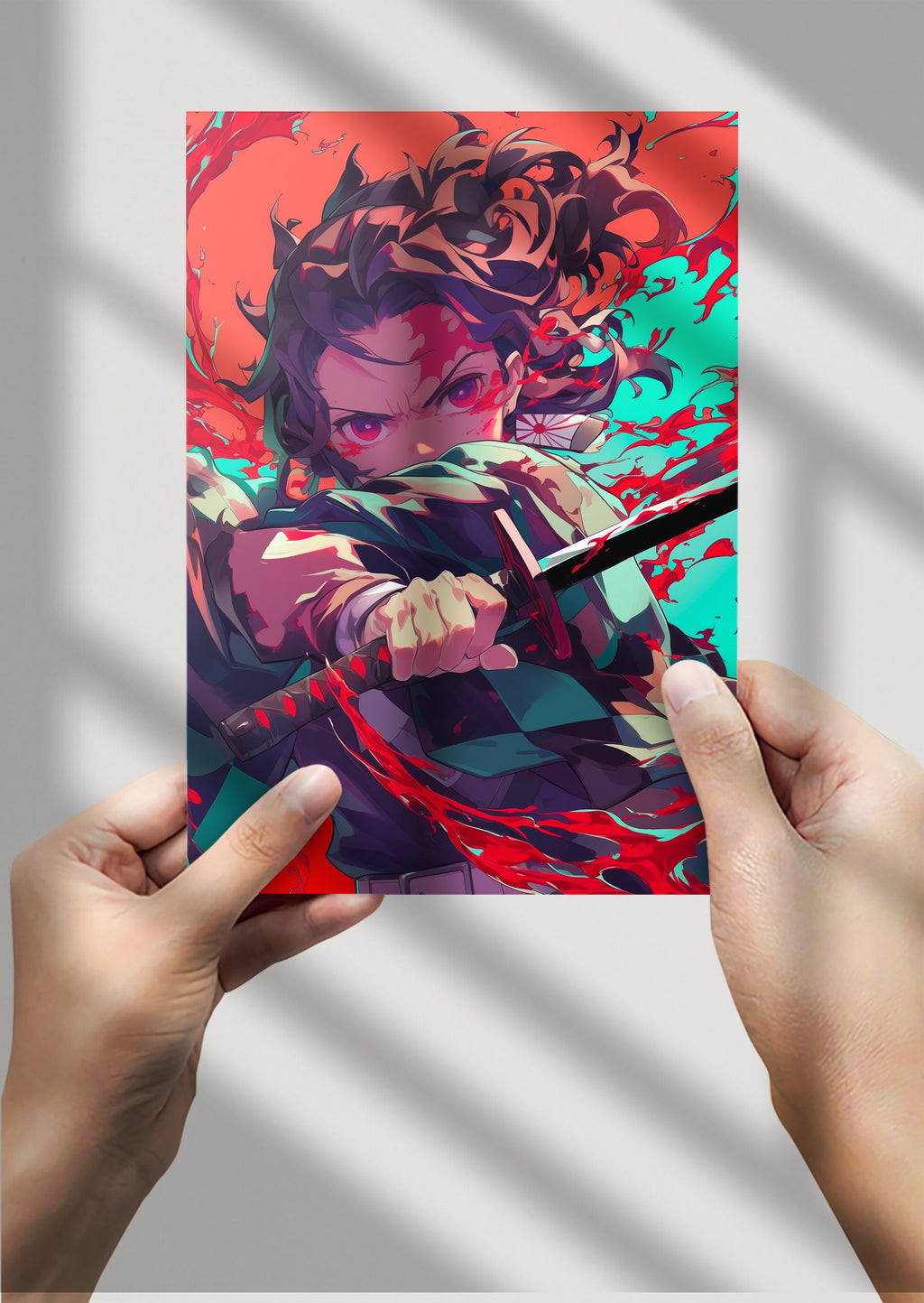 Tanjiro Demon Slayer Anime Metal Poster