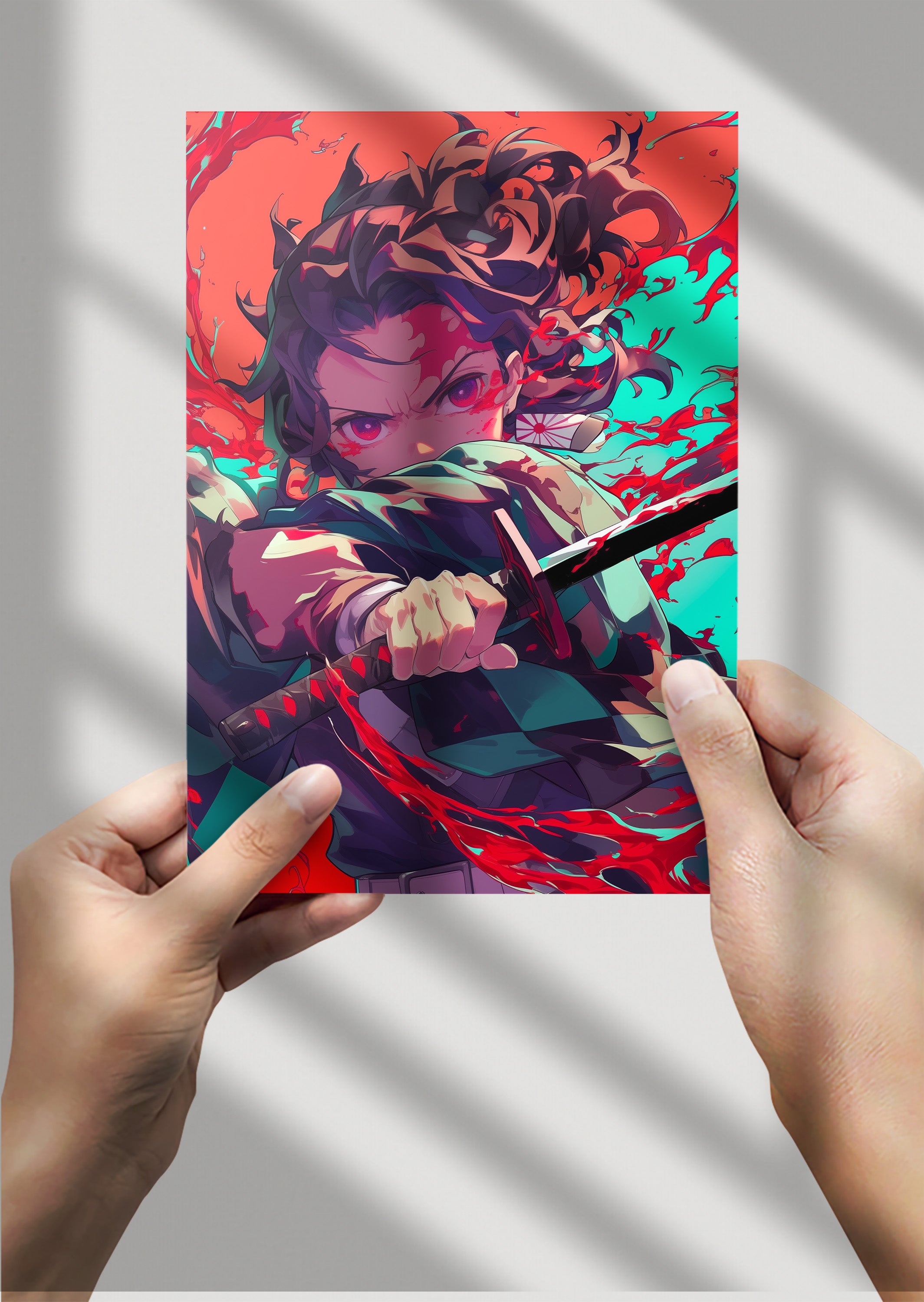 Tanjiro Demon Slayer Anime Metal Poster