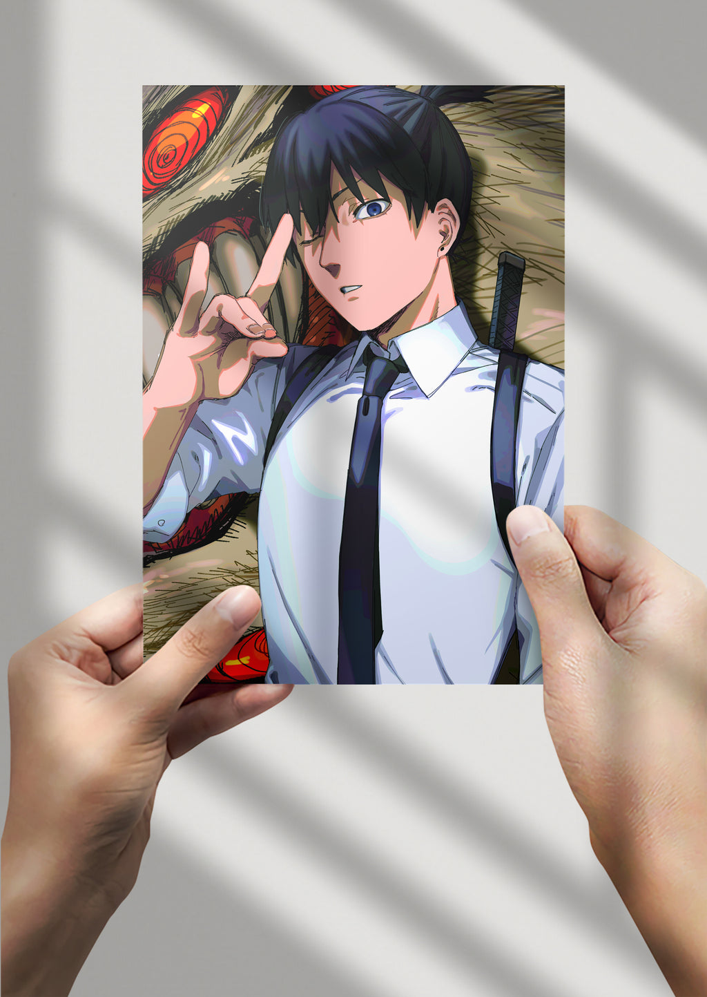 Chainsaw Man Aki Hayakawa Anime Metal Poster