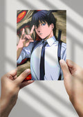 Chainsaw Man Aki Hayakawa Anime Metal Poster