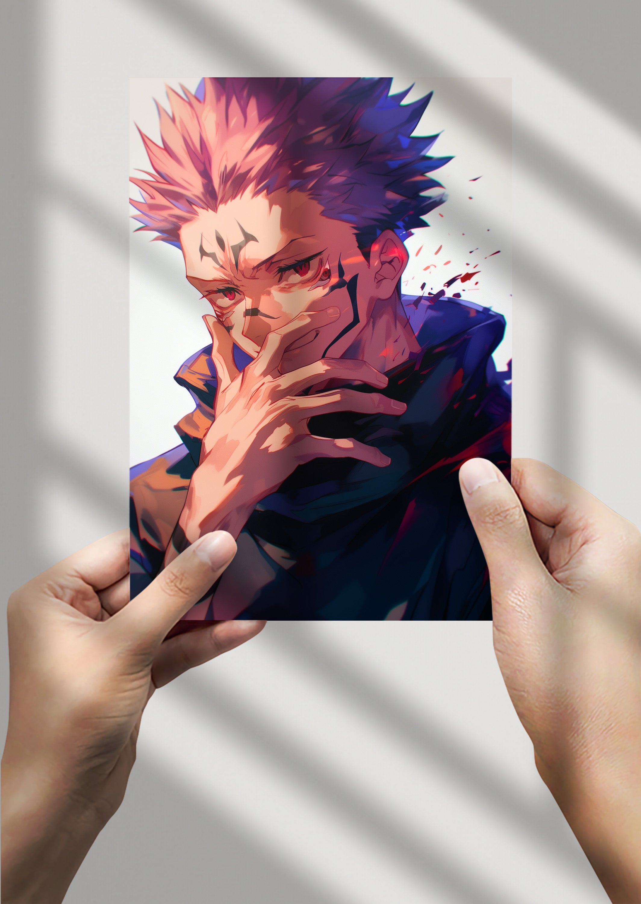Sukuna Ryomen Jujutsu Kaisen Anime Metal Poster