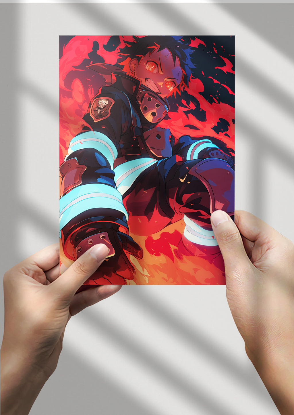 Fire Force Shinra Kusakabe Anime Metal Poster