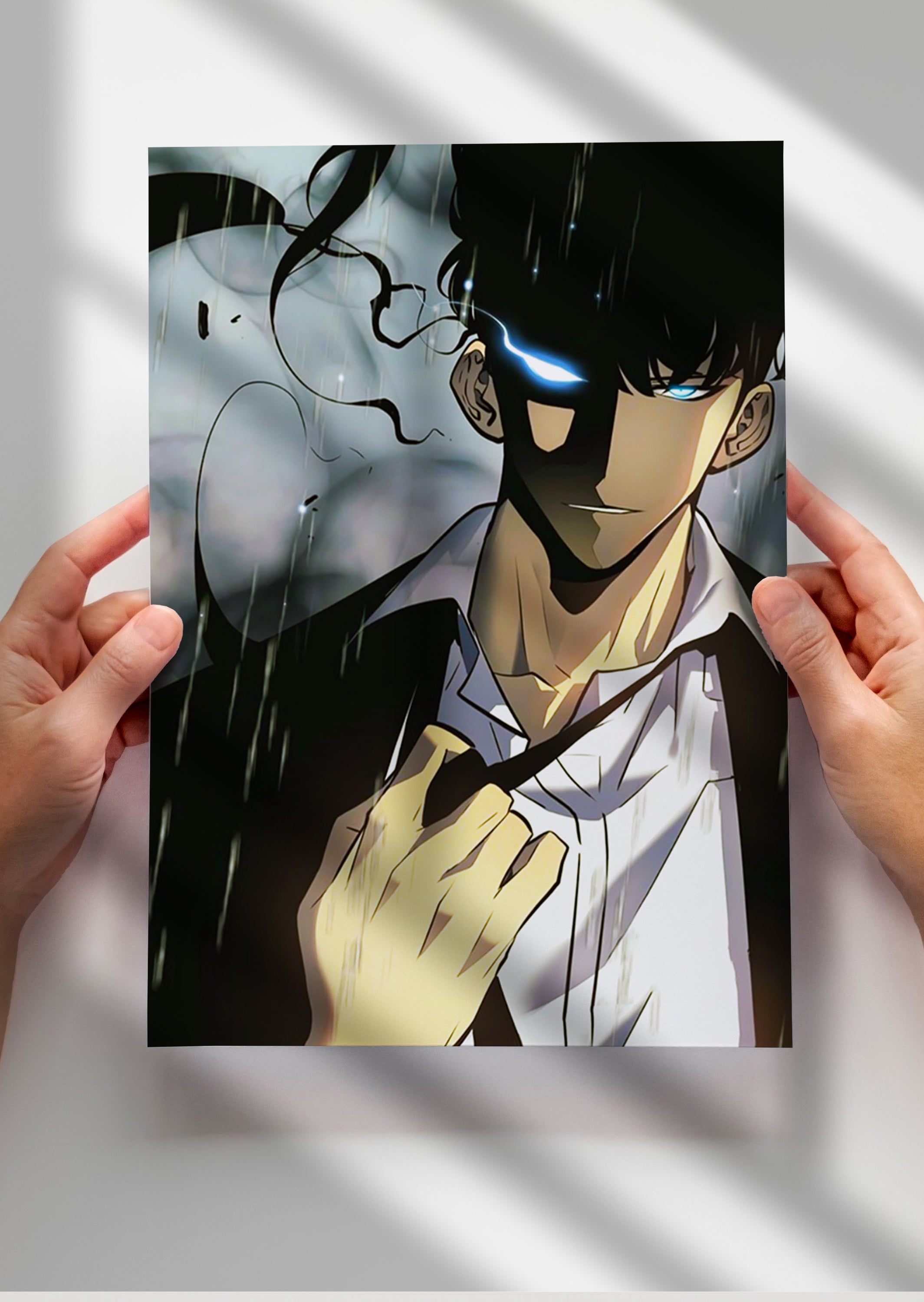 Solo Leveling Sung Jin Woo Anime Metal Poster