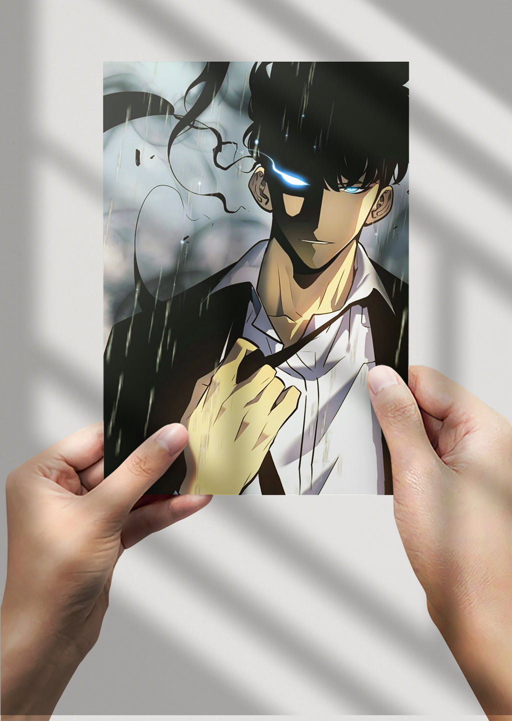 Solo Leveling Sung Jin Woo Anime Metal Poster