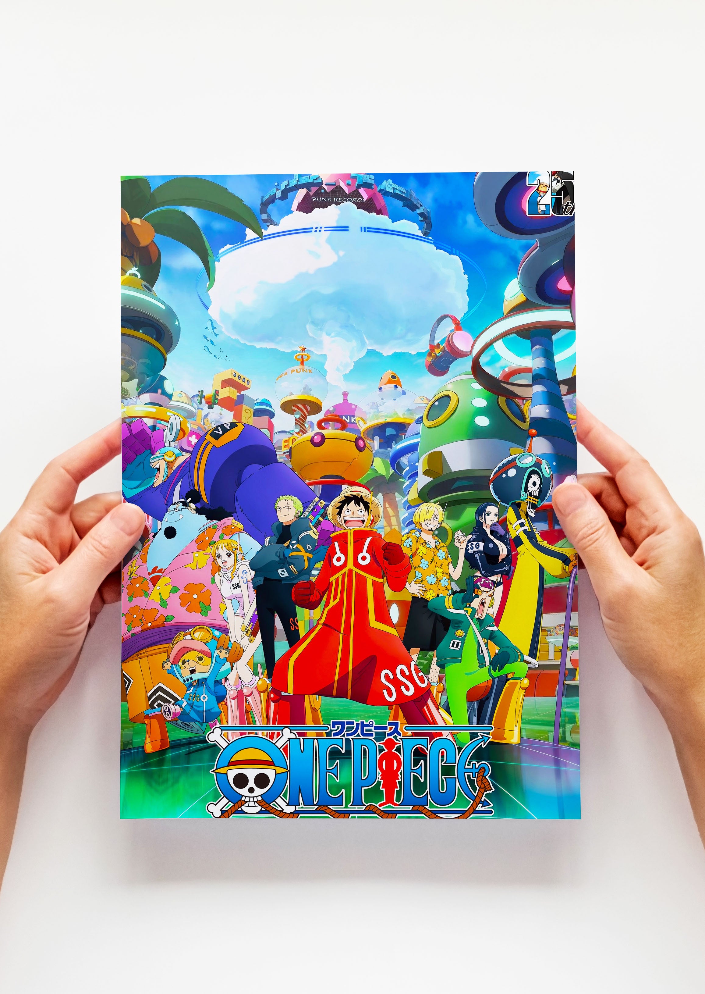 One Piece Egghead Arc Anime Metal Poster