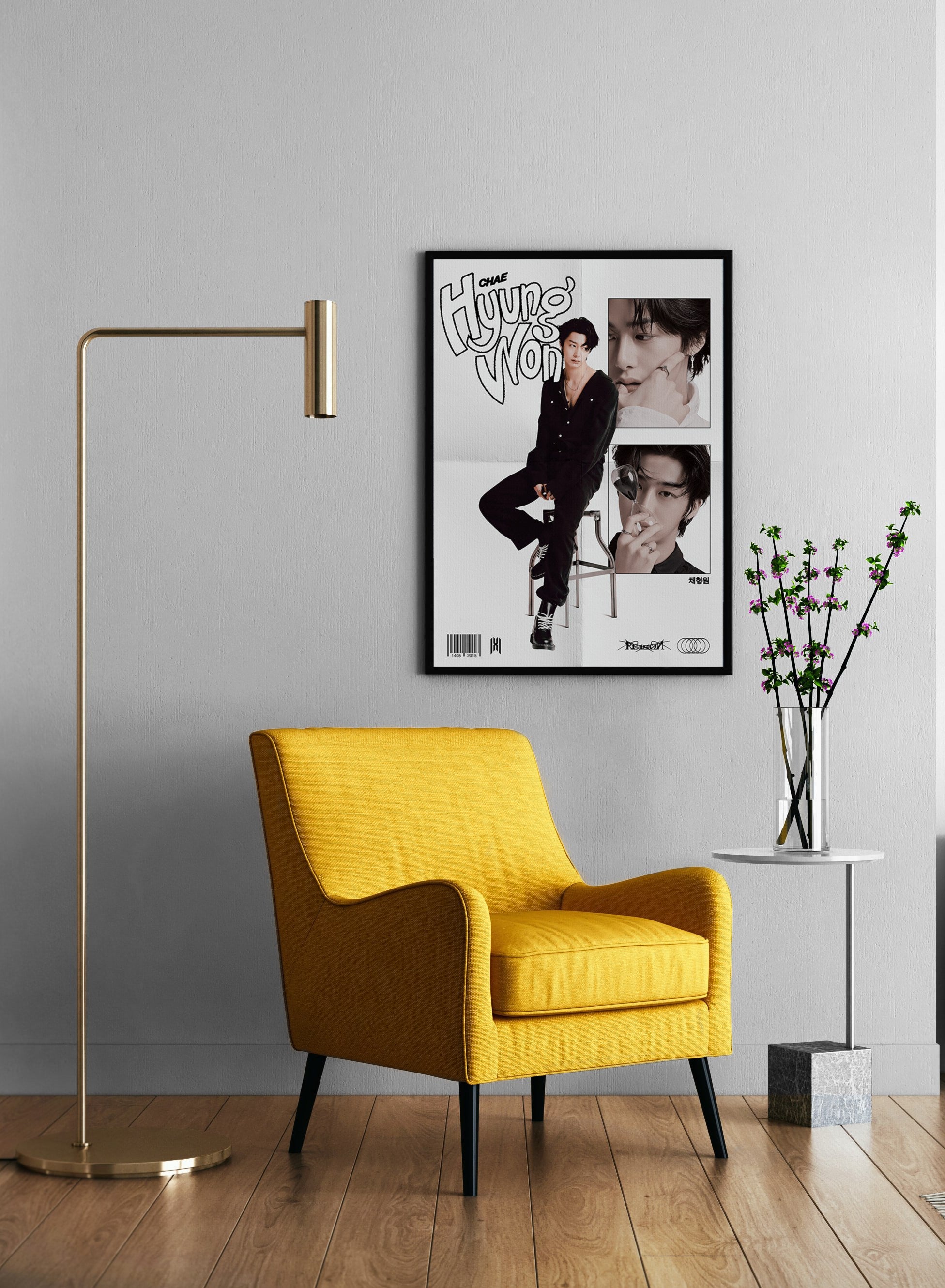 Hyungwon K-pop Singer & Dancer Wall Poster