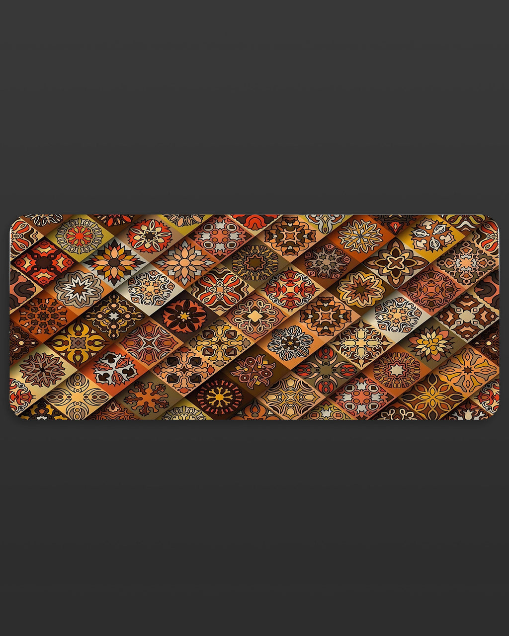 Indie Soul Desk Mat – Indian Aesthetic Art Desk Pad  58 × 28 cm Smooth Surface Mat