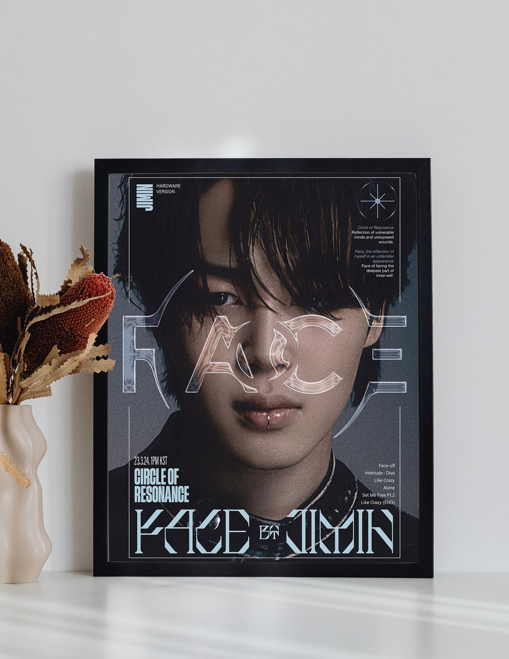 Jimin Face BTS Wall Poster Style III