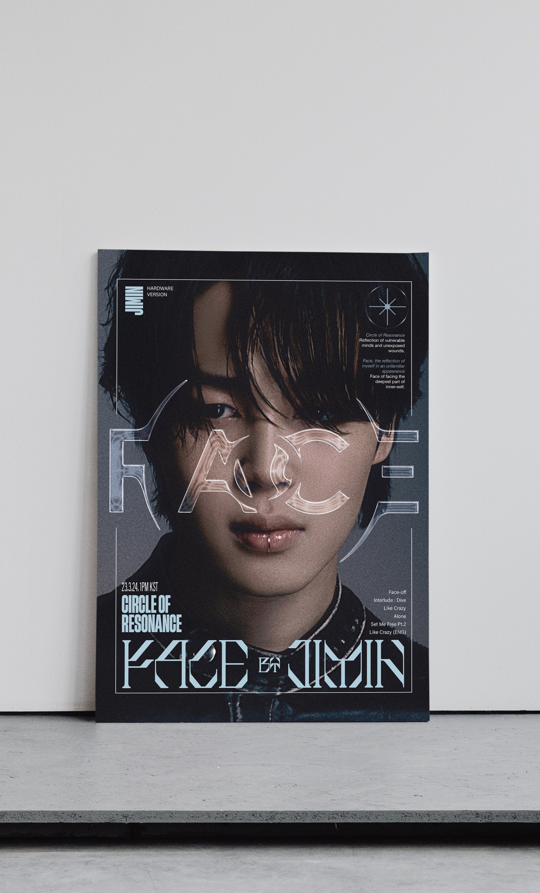 Jimin Face BTS Wall Poster Style III