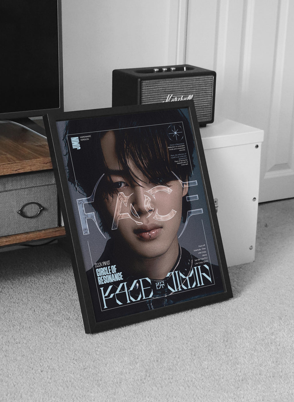 Jimin Face BTS Wall Poster Style III